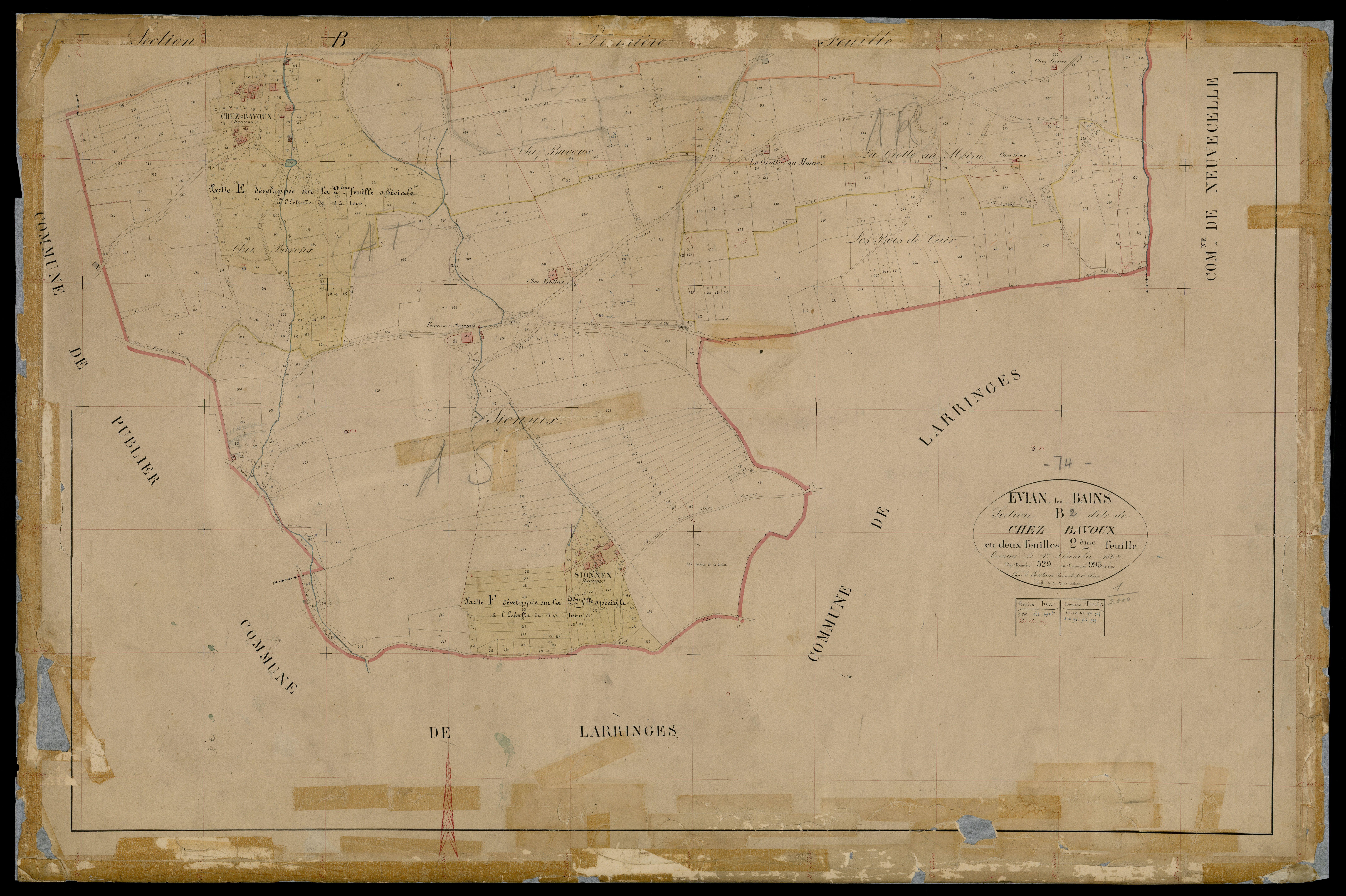 3 P 3 4504 - , parcelles n° 238 à 339; 39 à 43; 666 à 803 et 83 à 904 -