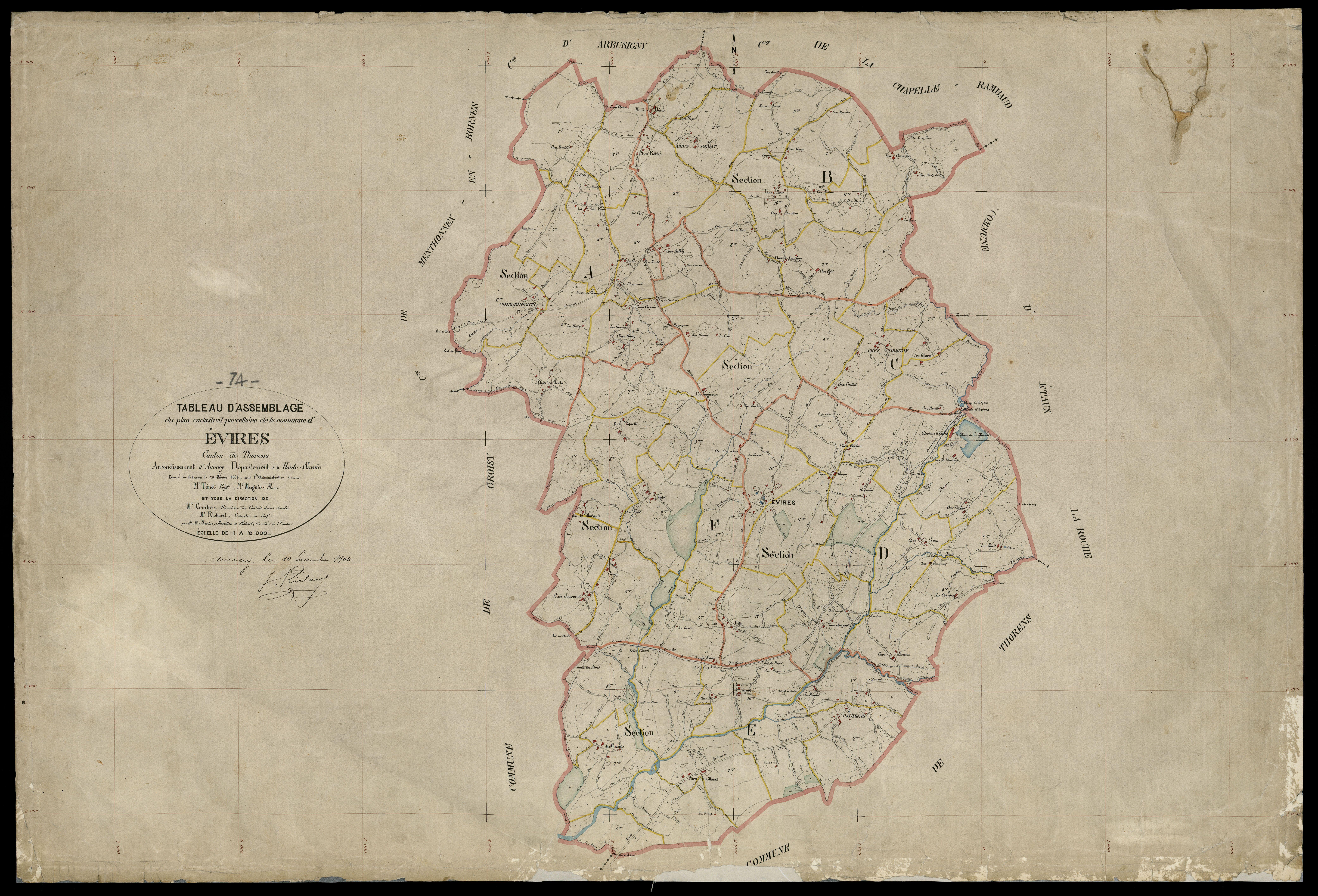 Plan parcellaire - 1904