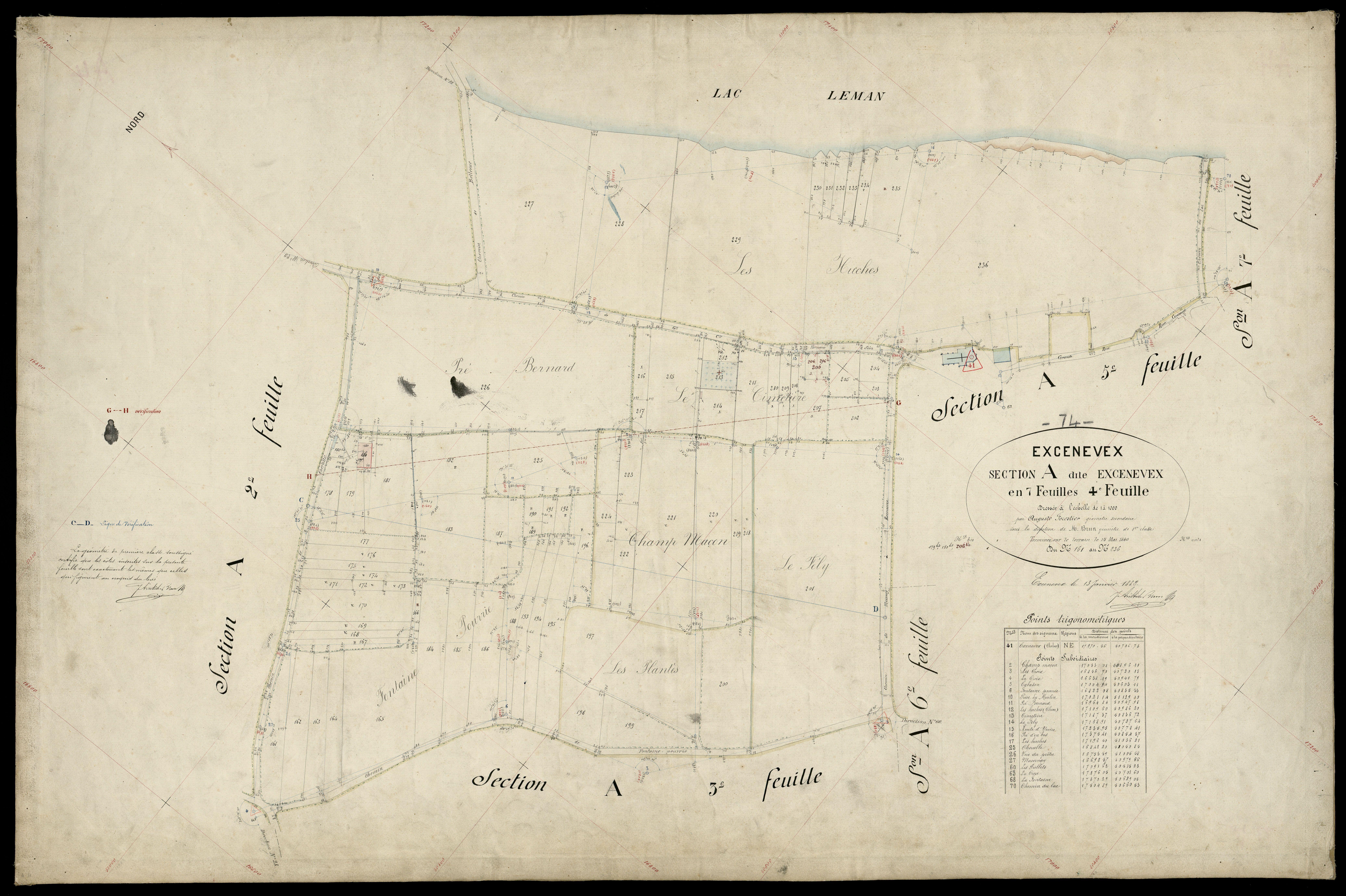 3 P 3 4613 - Feuille n° , parcelles n° 237 à 36 - 15 mai 1880