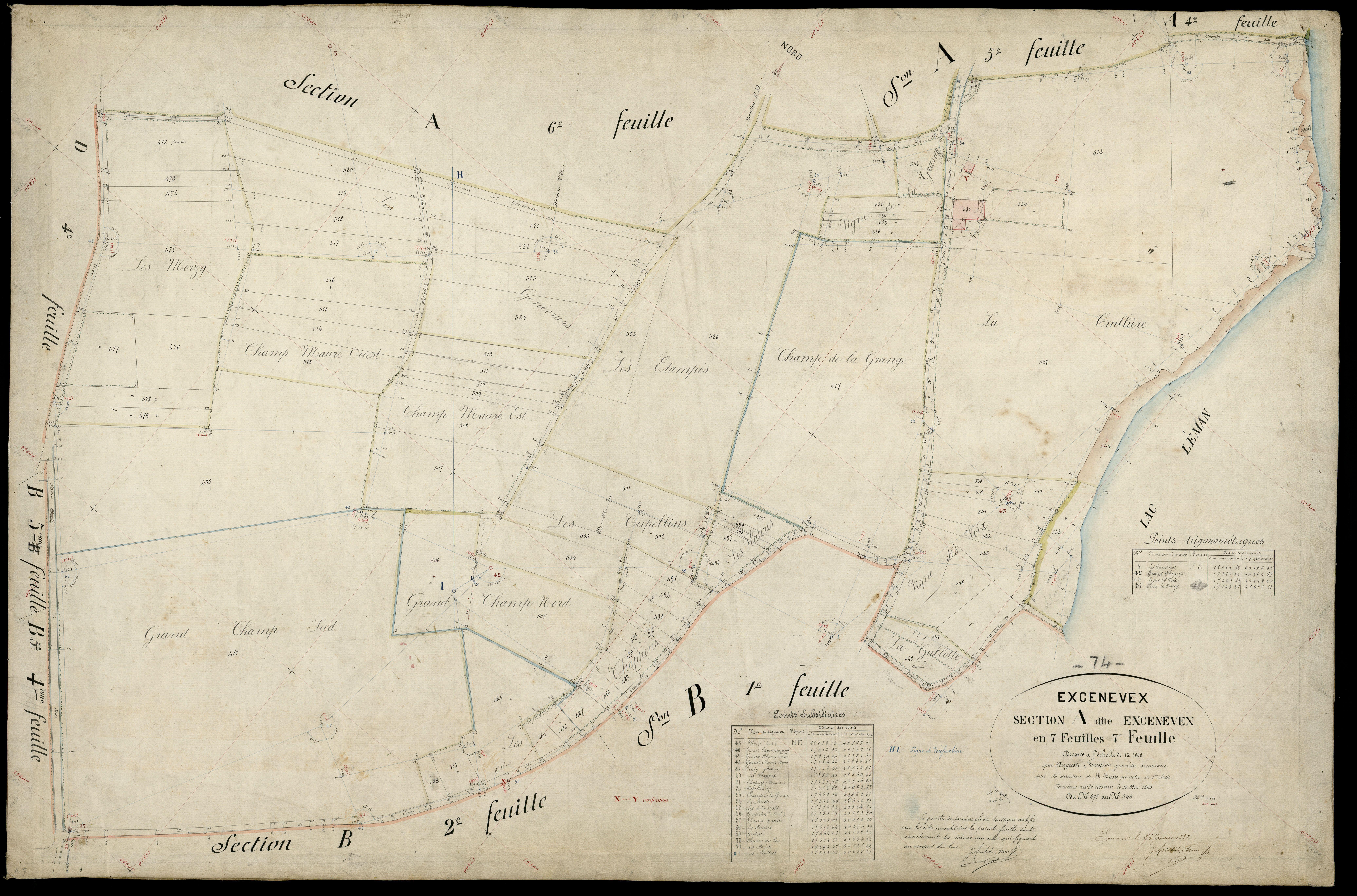Section B : Cérésy - 1880-1882