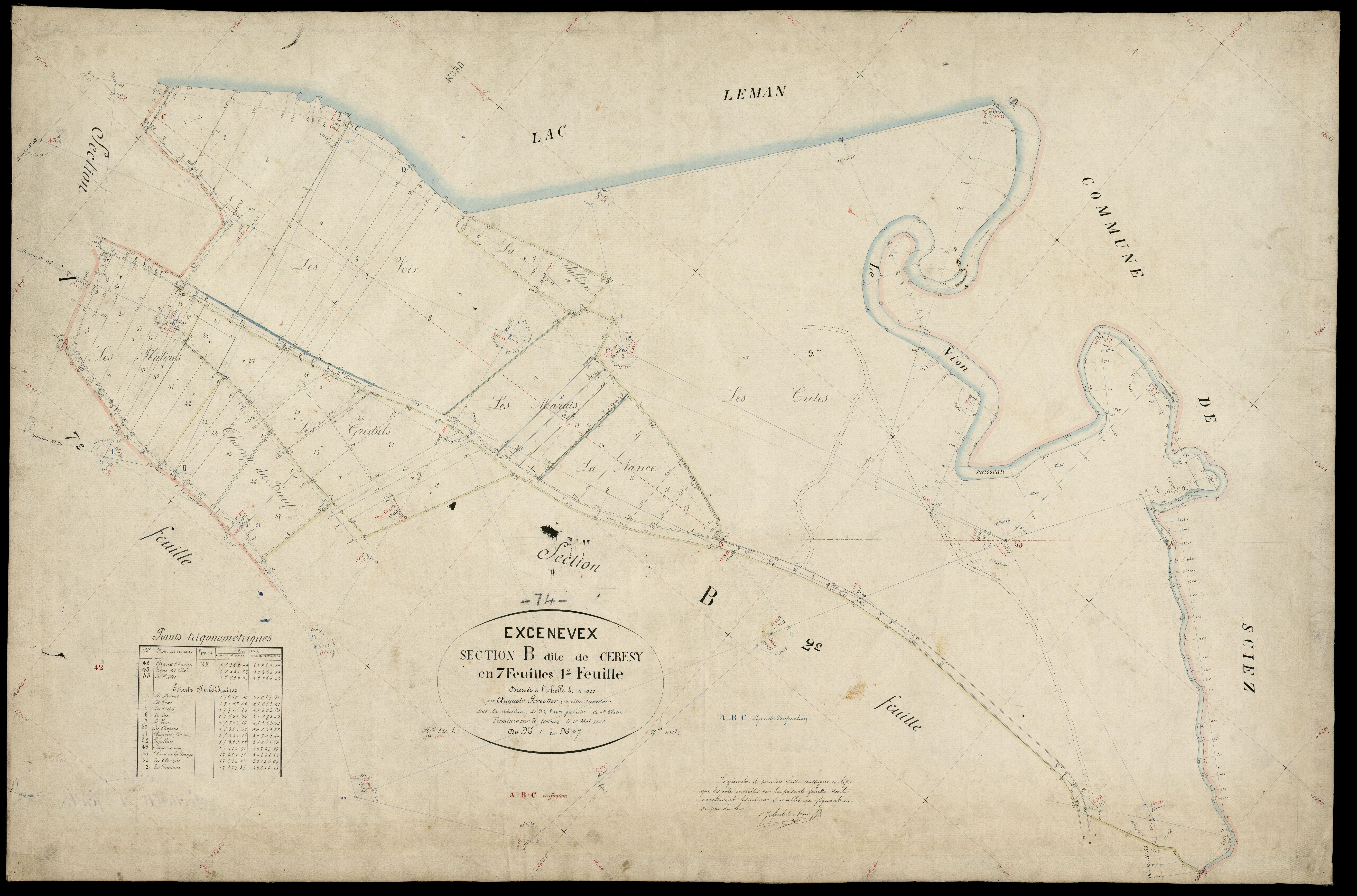 3 P 3 4617 - Feuille n° 2, parcelles n° 48 à 86 - 15 mai 1880