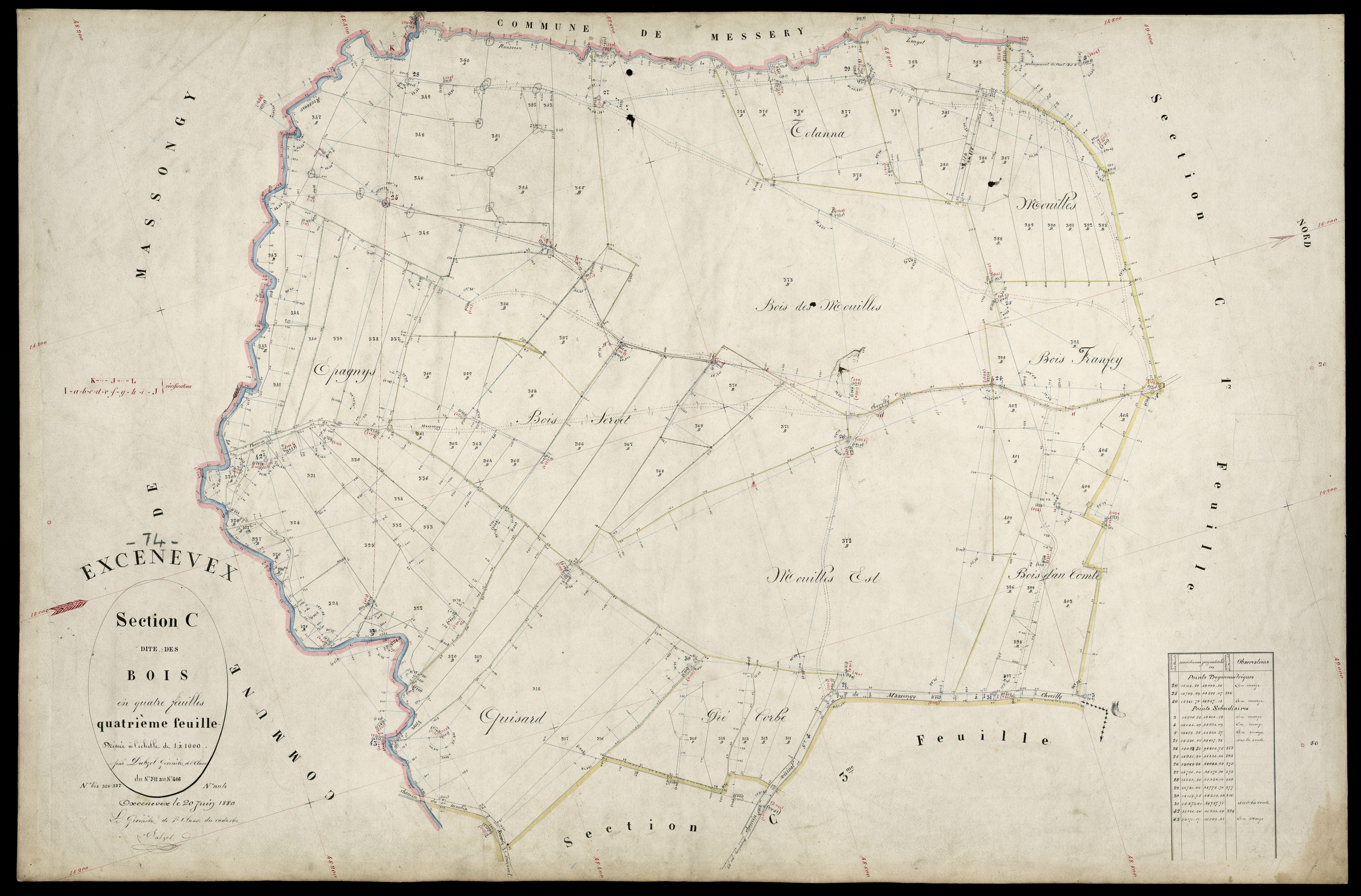 Section D : Chevilly - 1879-1880