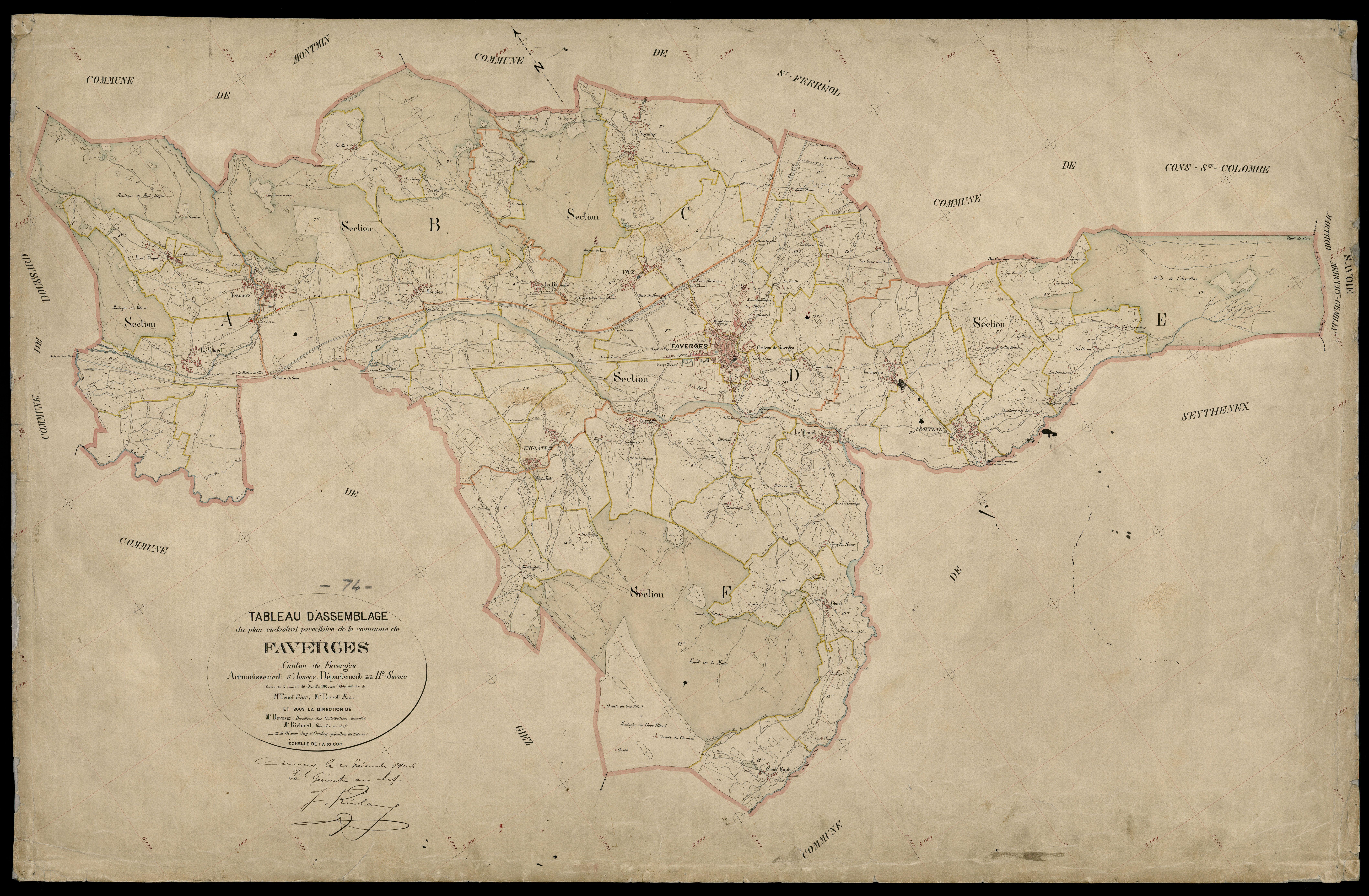 Plan parcellaire - 1905