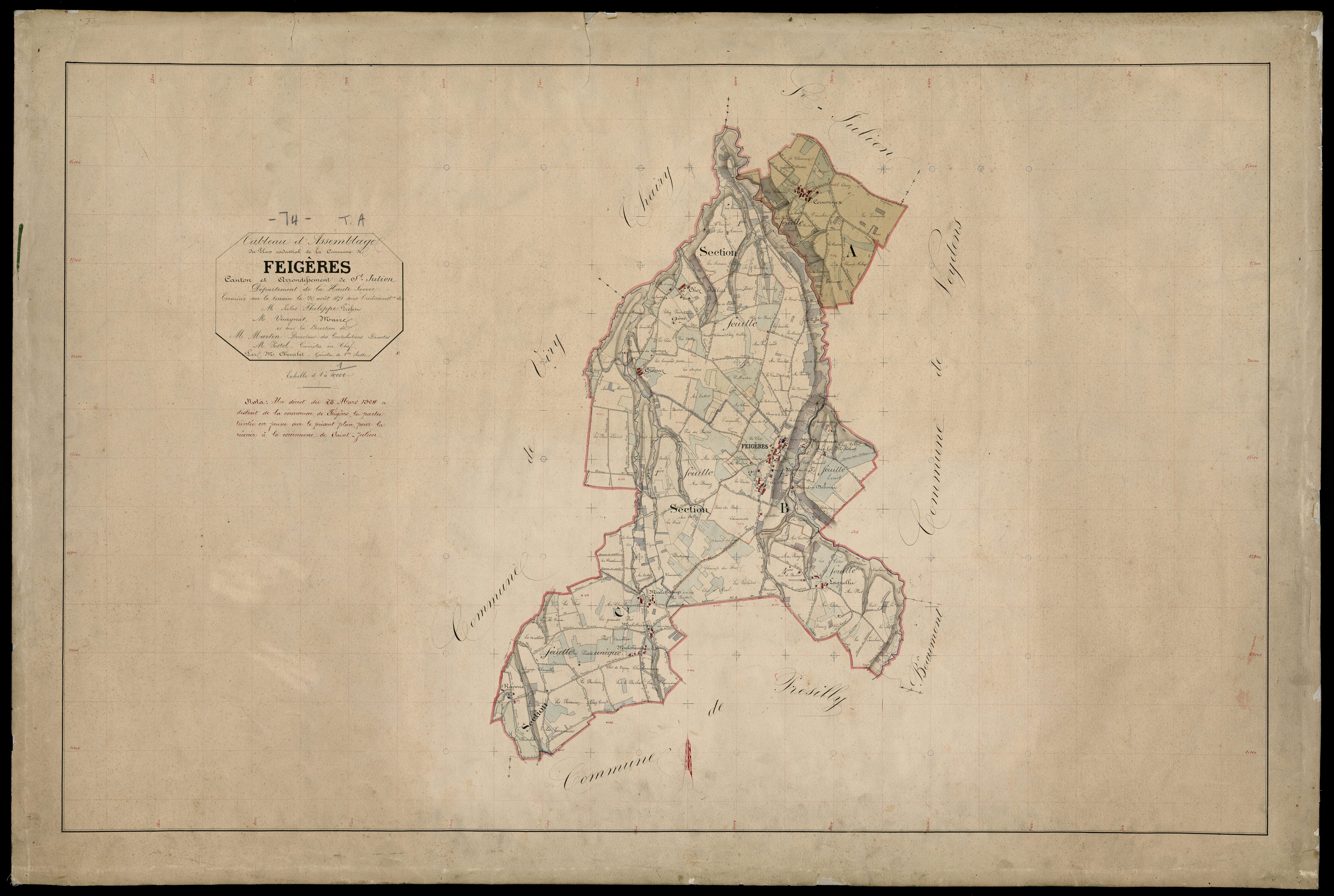 Plan parcellaire - 1871