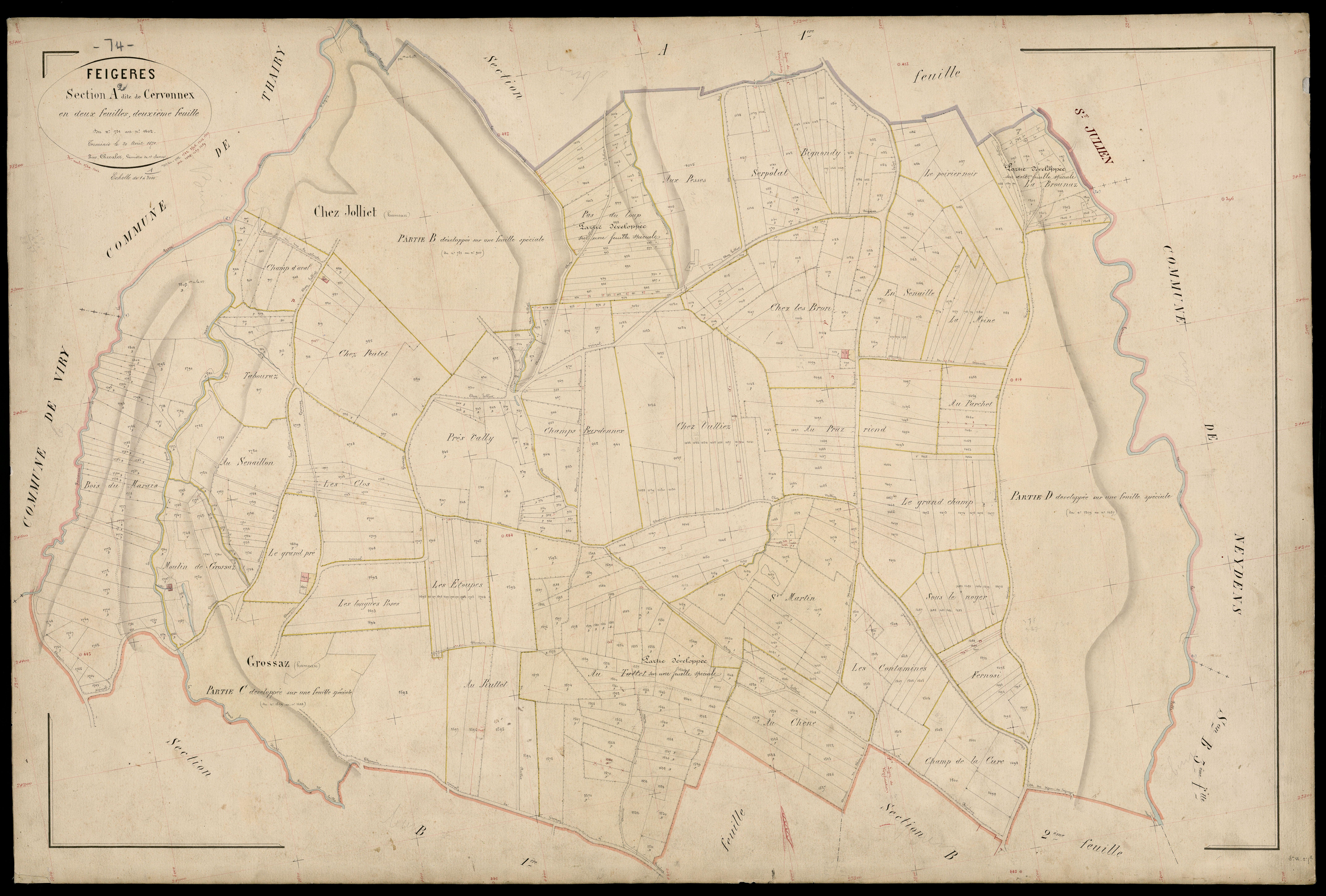 3 P 3 4705 - , parcelles n° 339 à 484 et 731 à 900 -