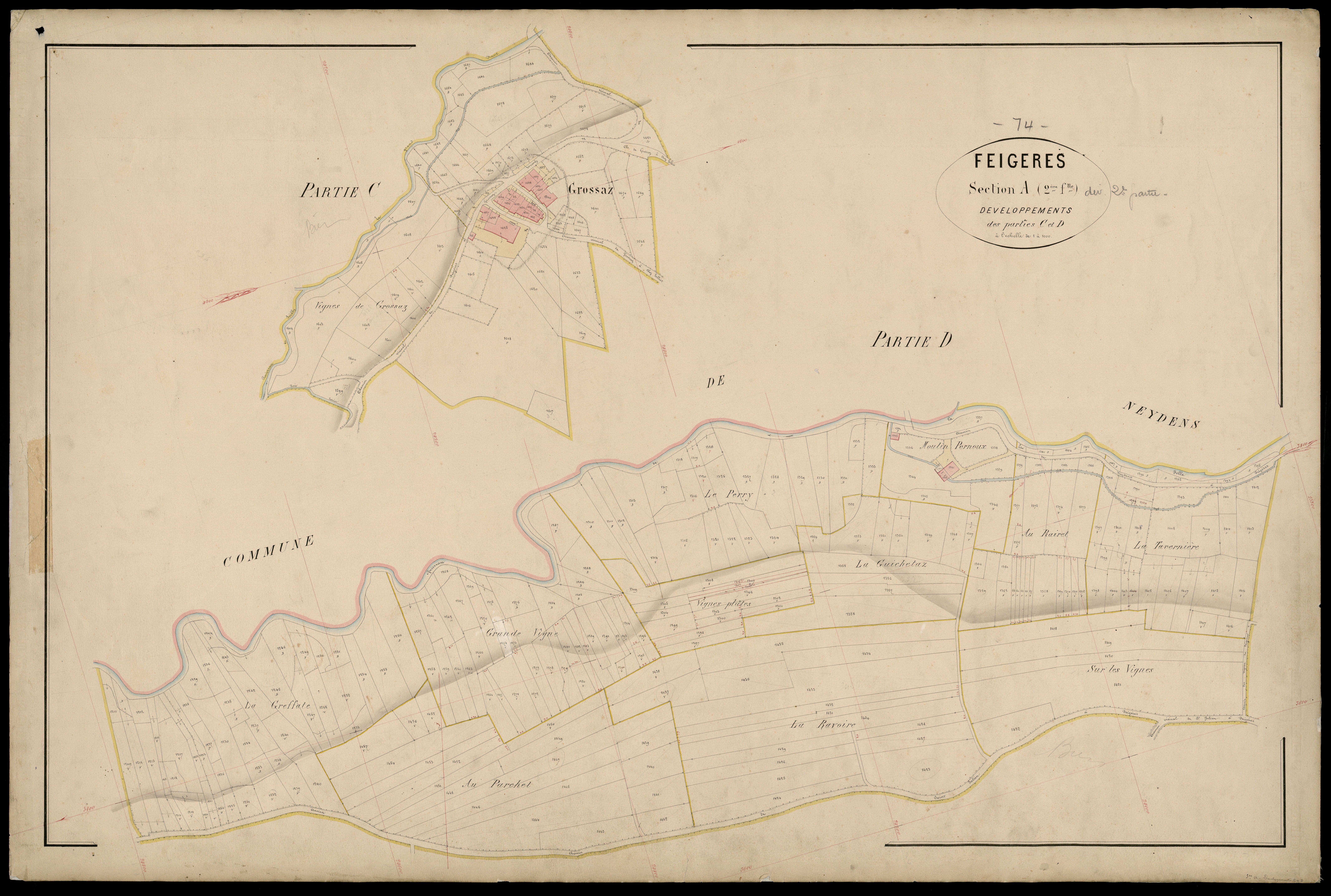Section B : le Village - 1871