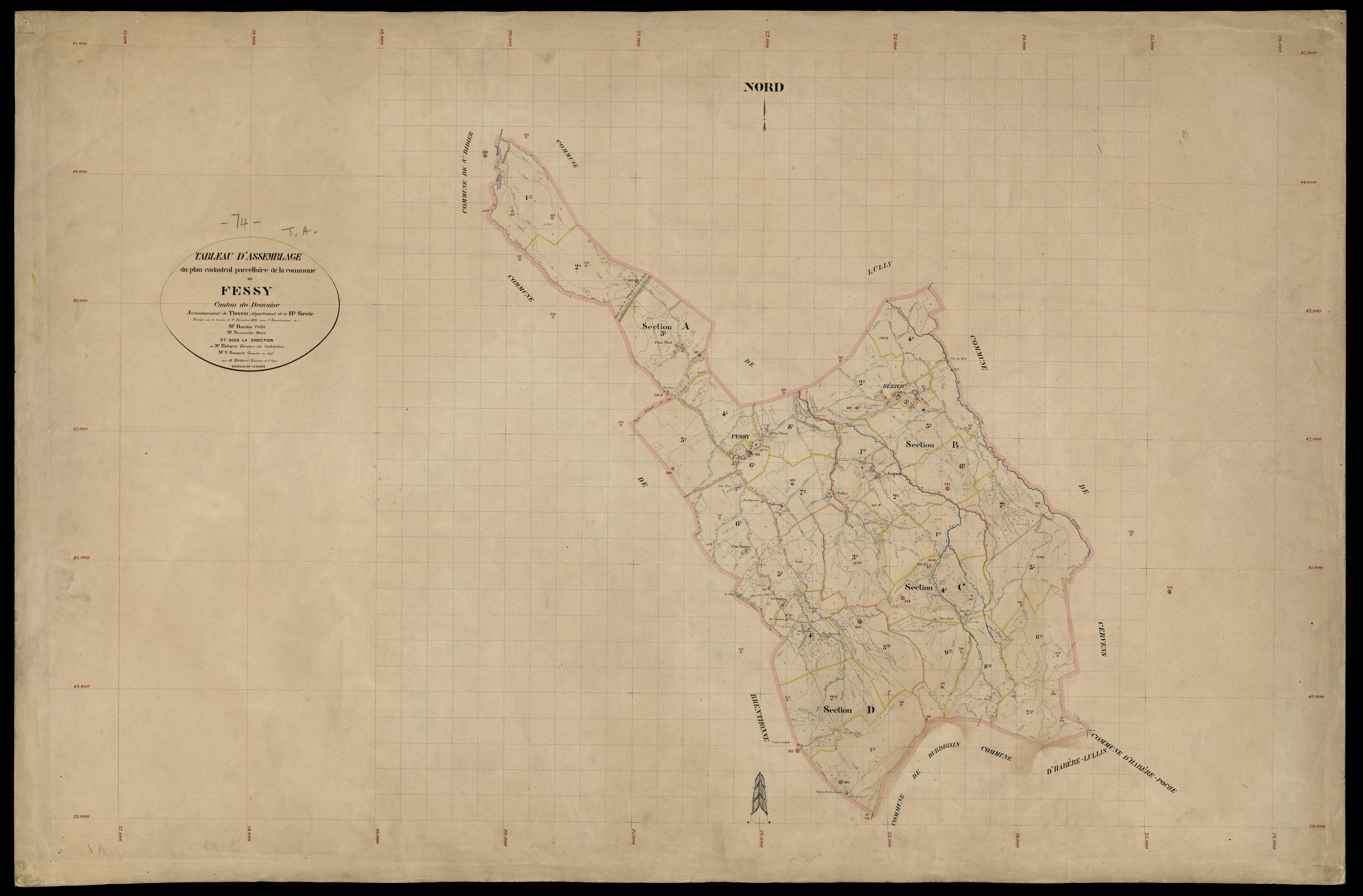Plan parcellaire - 1885