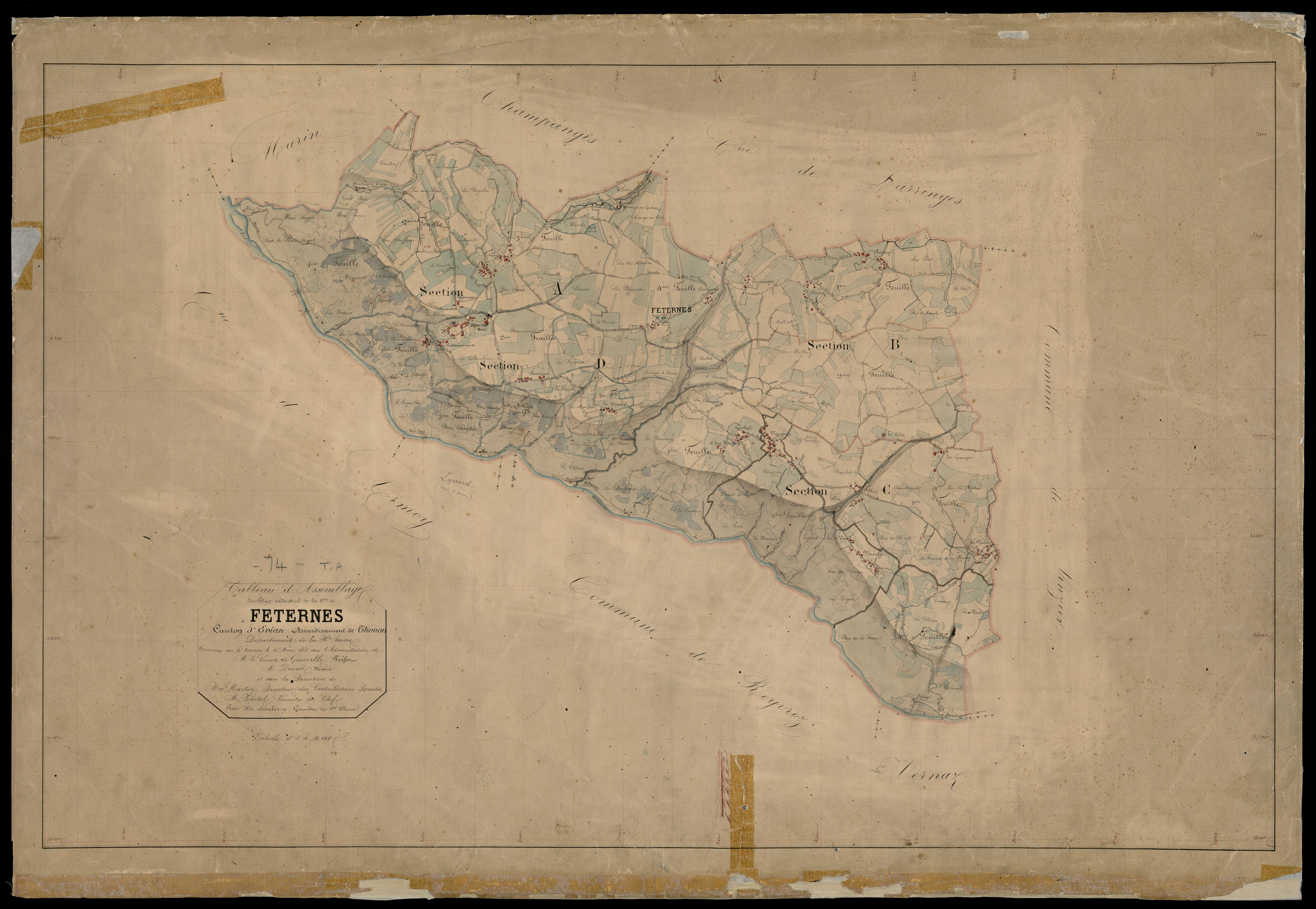 Plan parcellaire - 1868