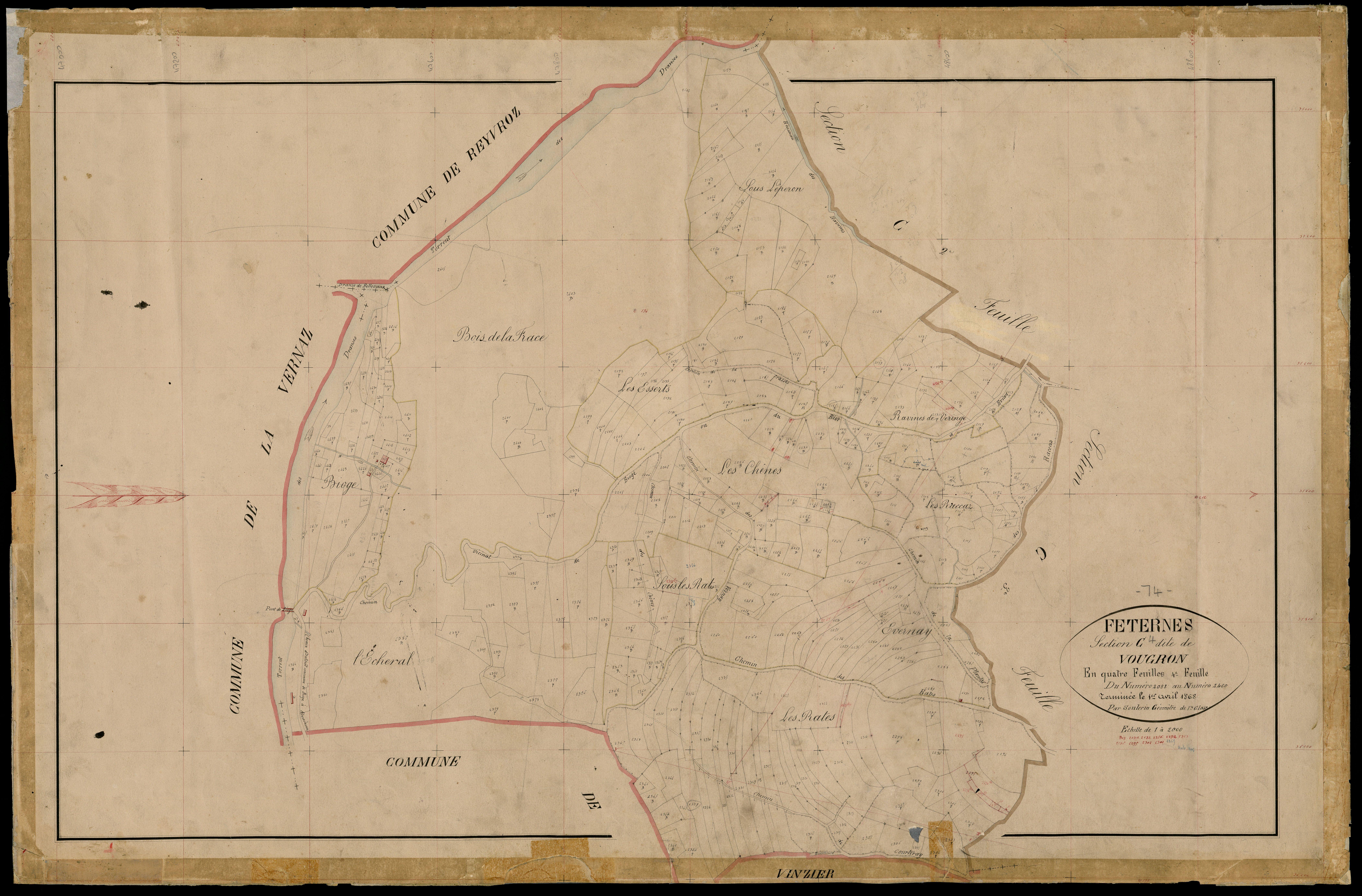 Section D : Féternes-Vieux - 1868