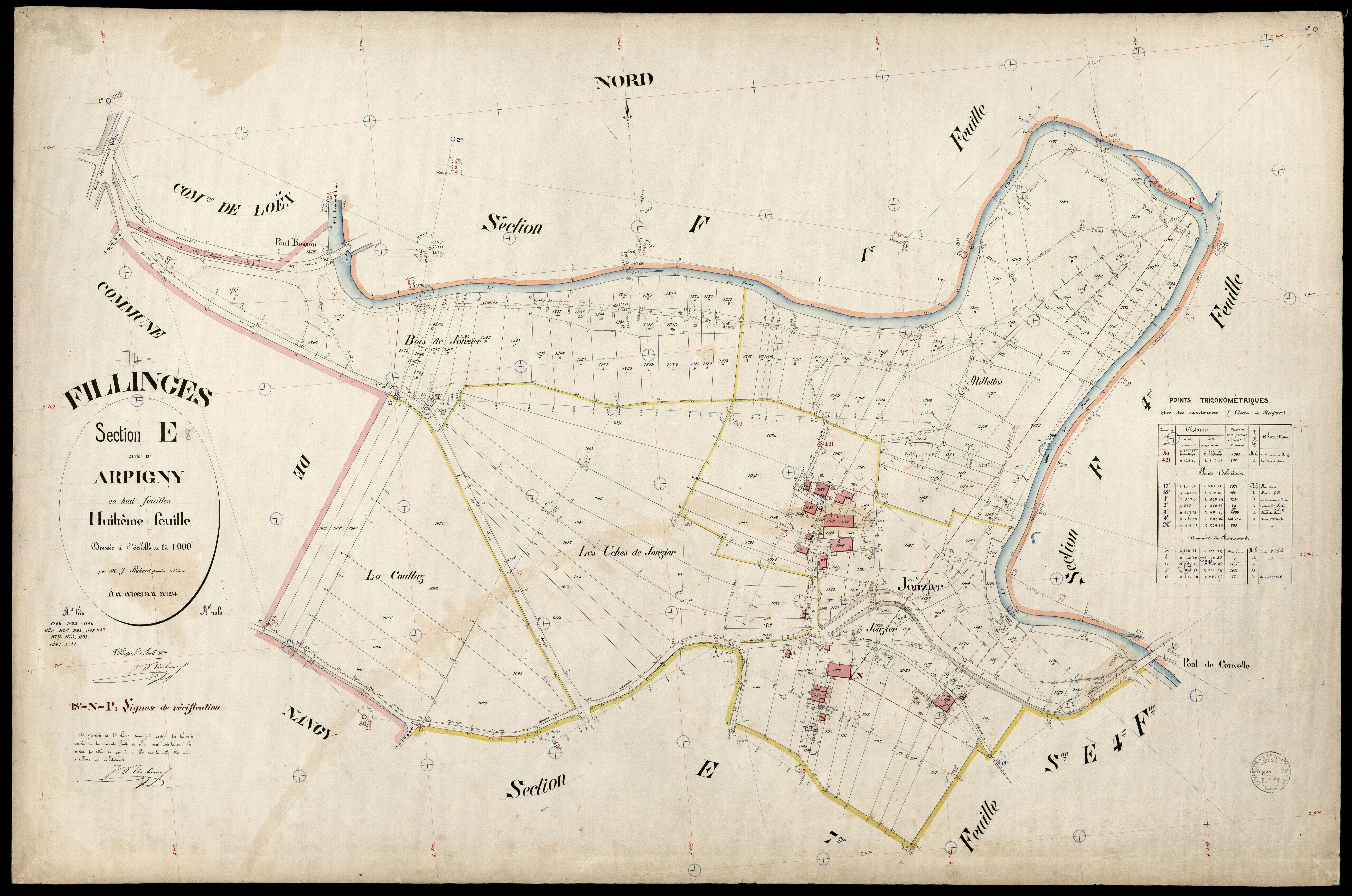 Section F : Fillinges - 1894
