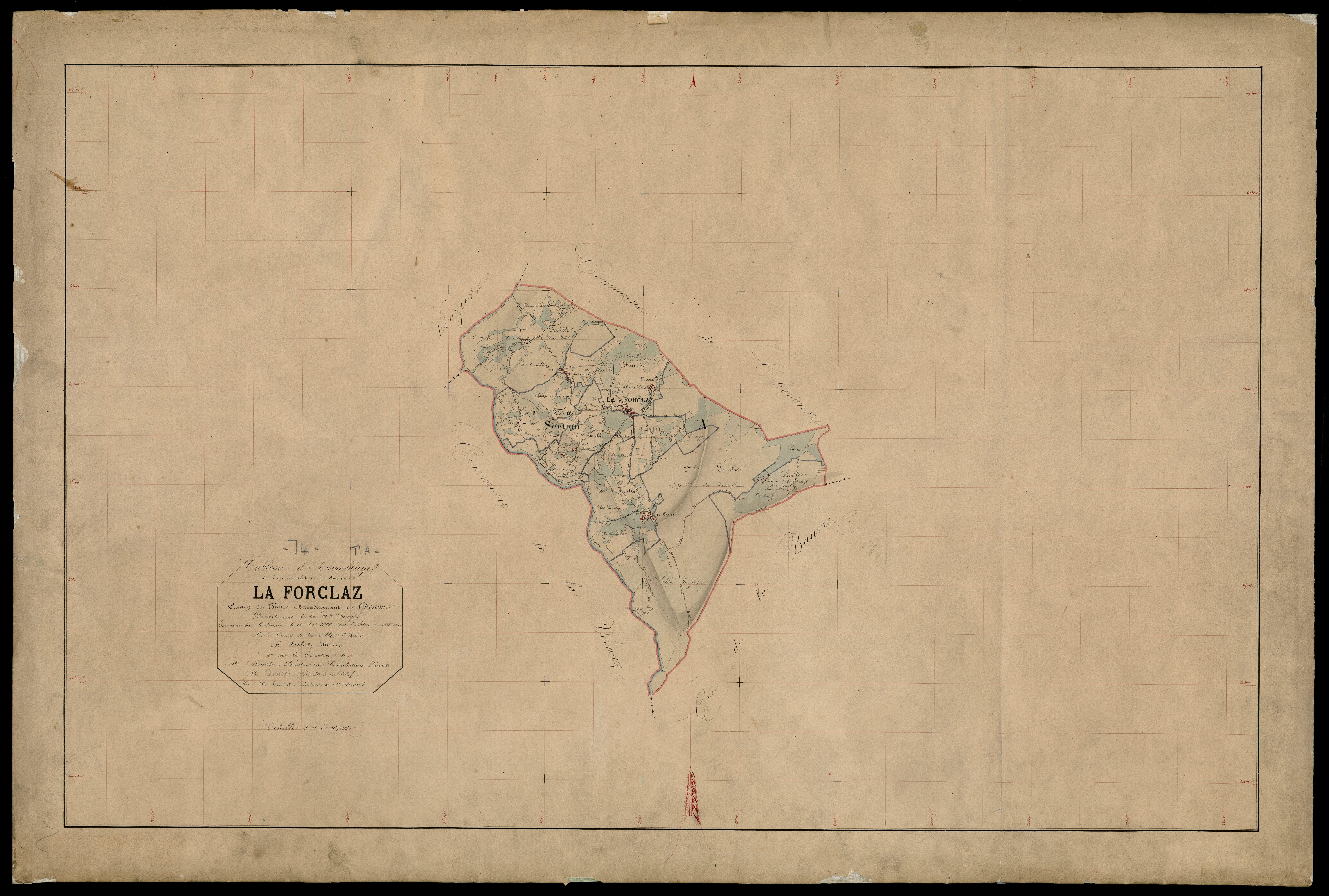 Plan parcellaire - 1867-1868
