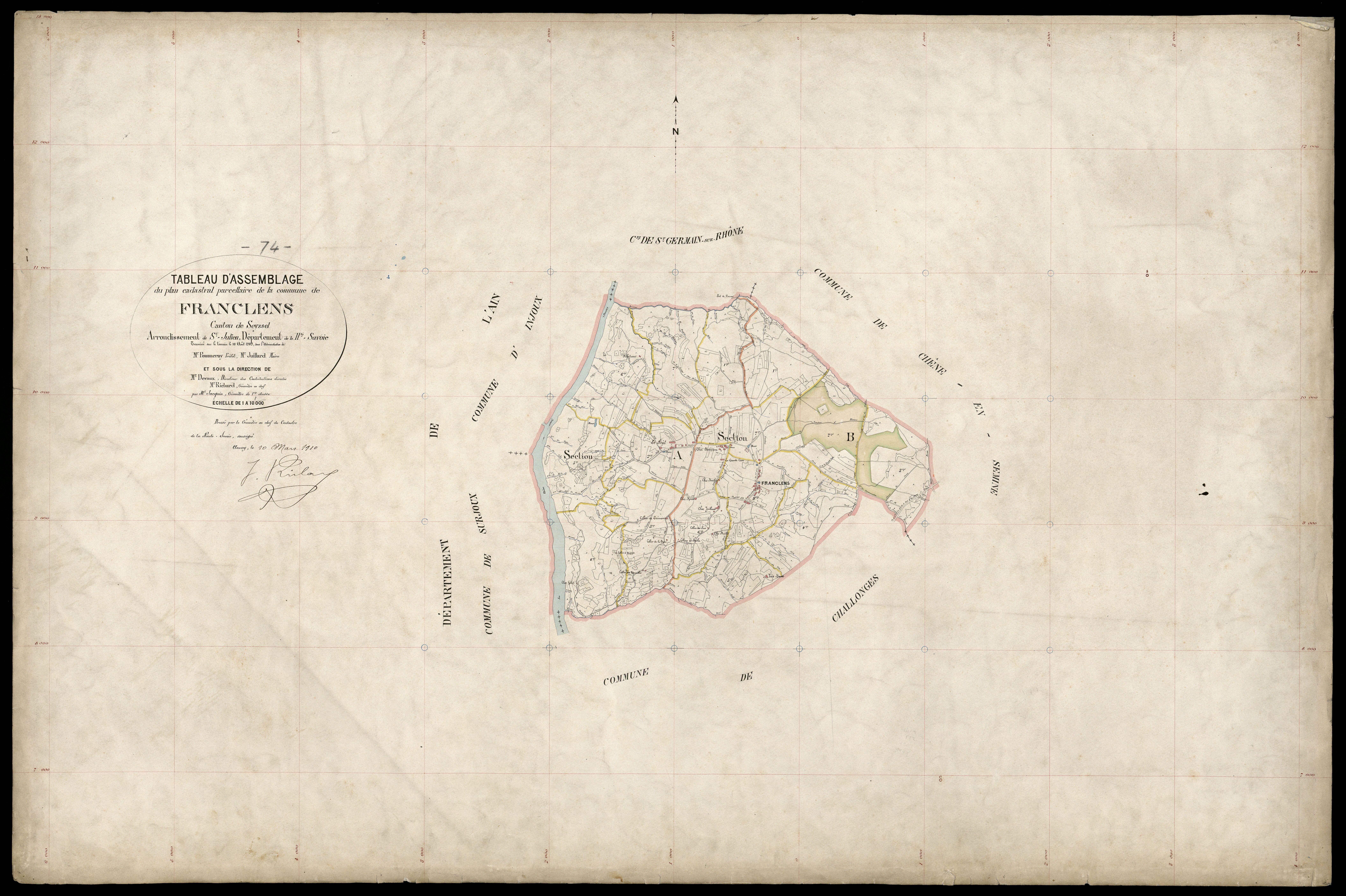 Plan parcellaire - 1909