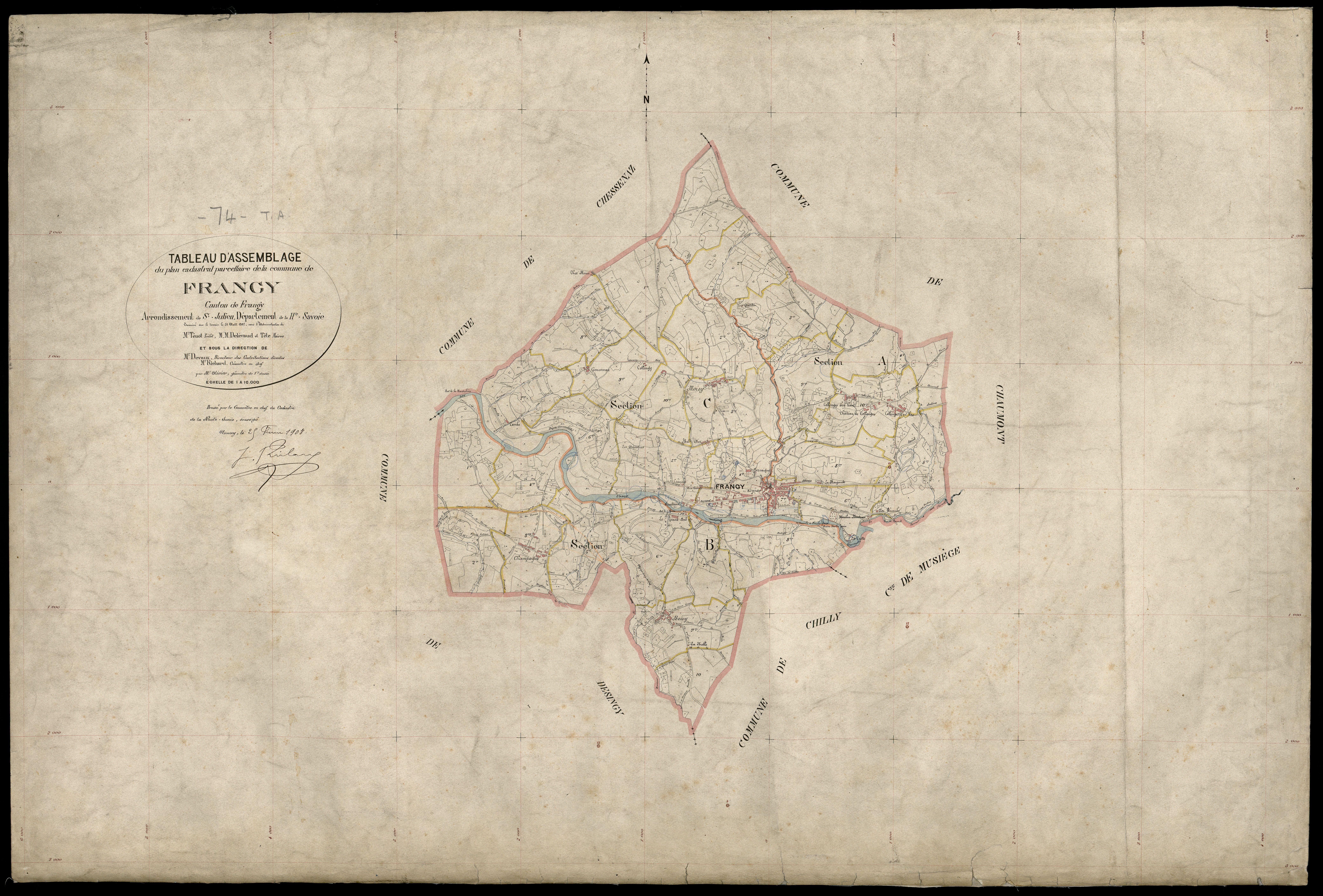 Plan parcellaire - 1907
