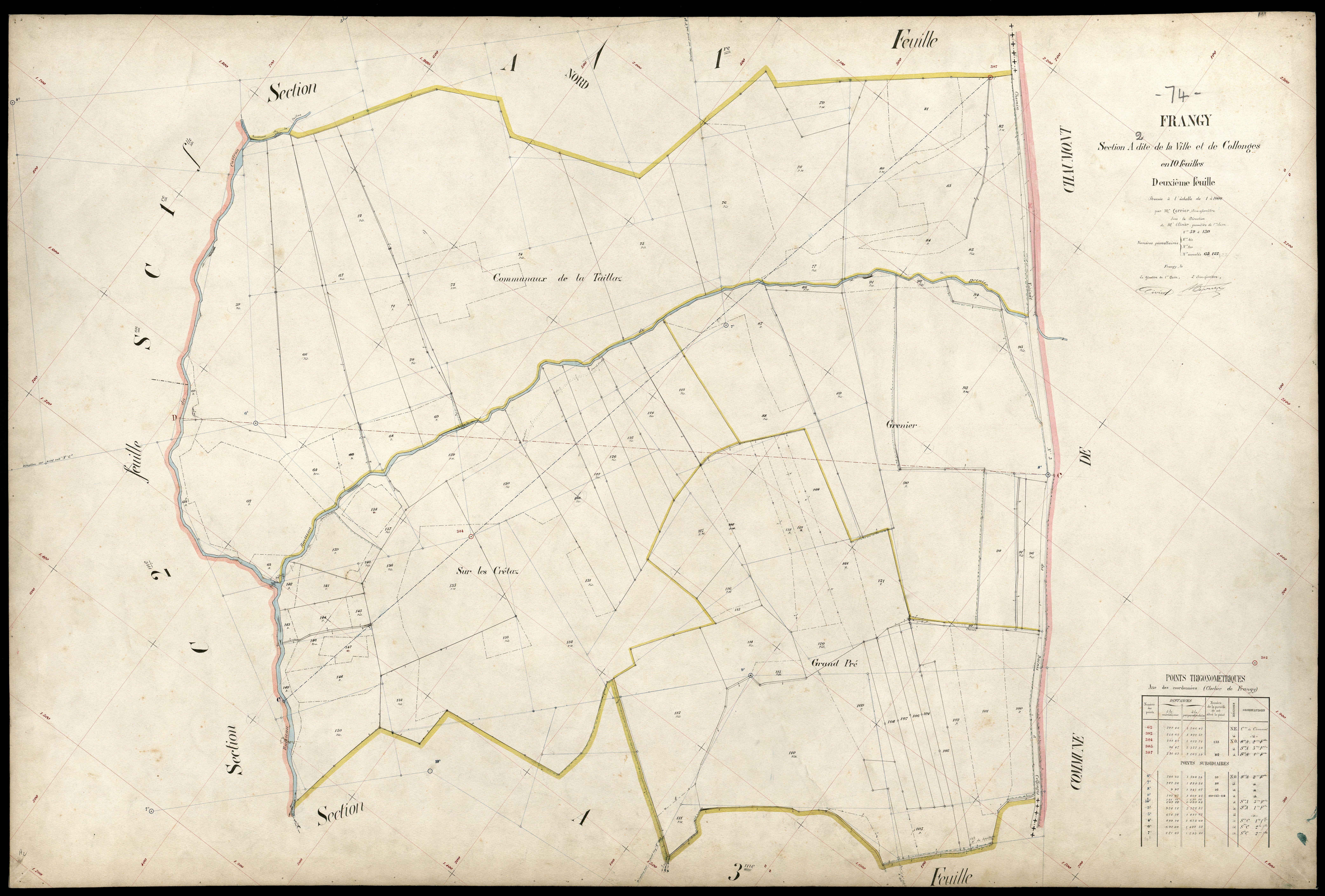 3 P 3 4838 - Feuille n° 3, parcelles n° 11 à 311 - 31 août 1907