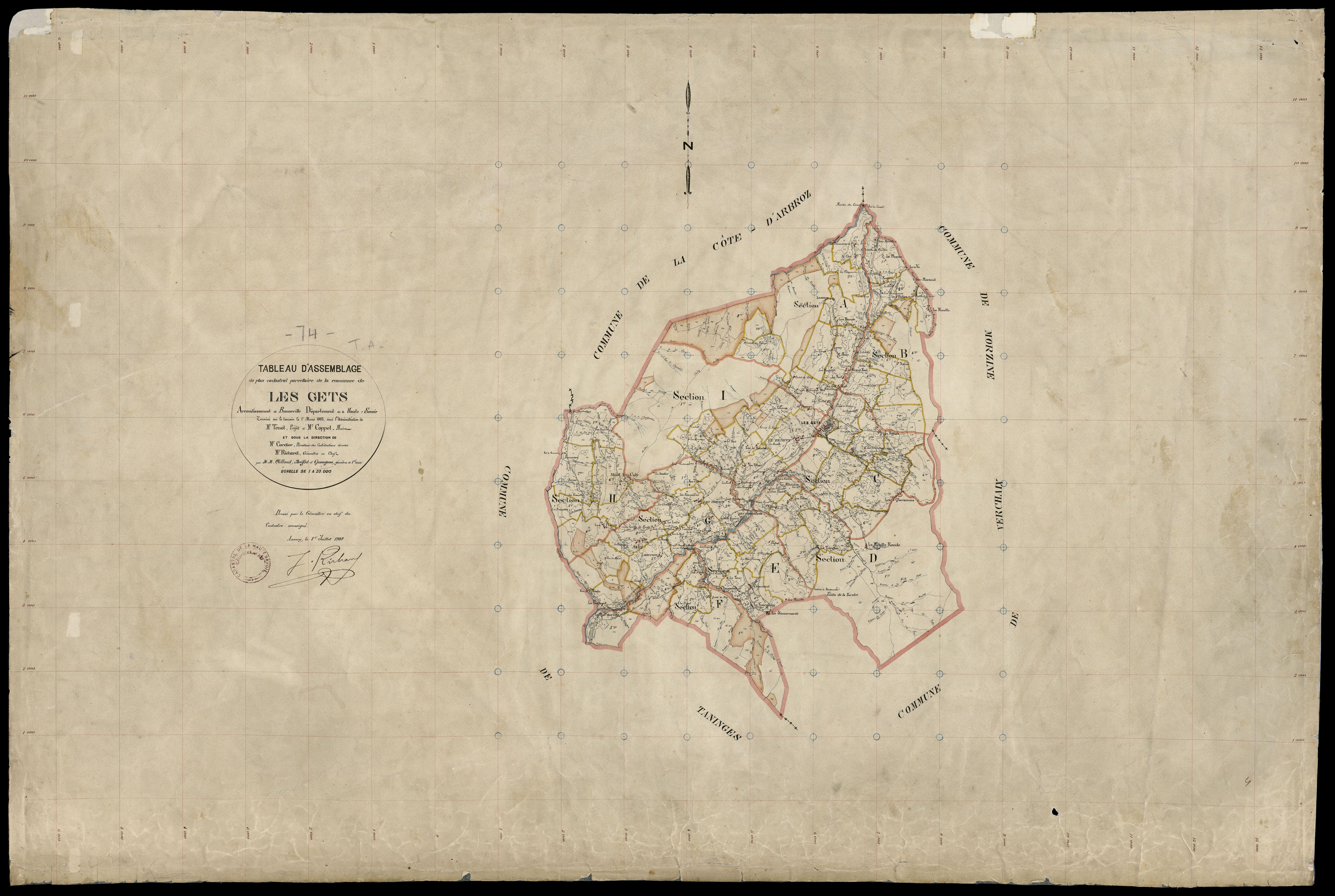 Plan parcellaire - 1903