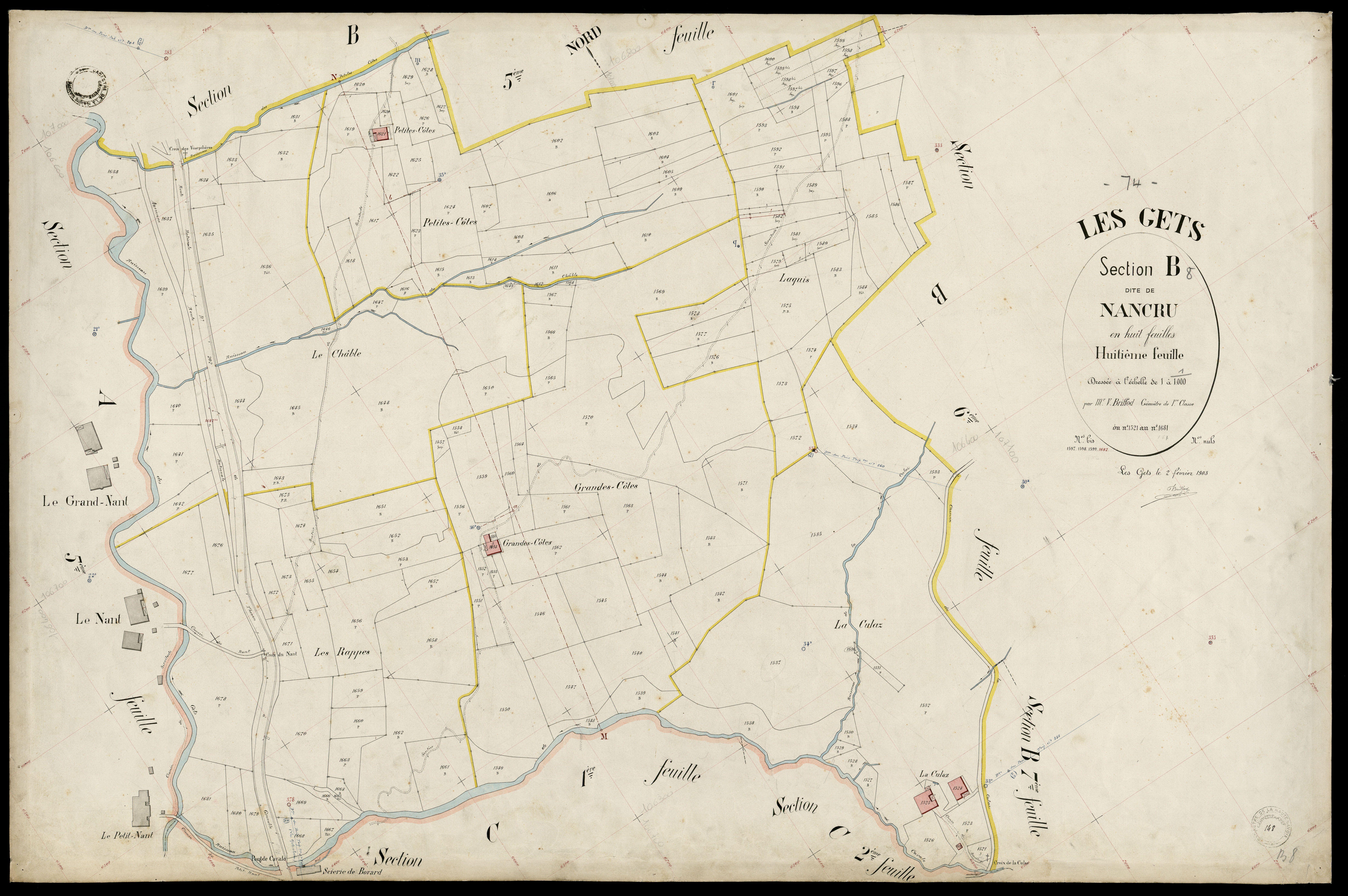 Section C : Chef-lieu - 1903