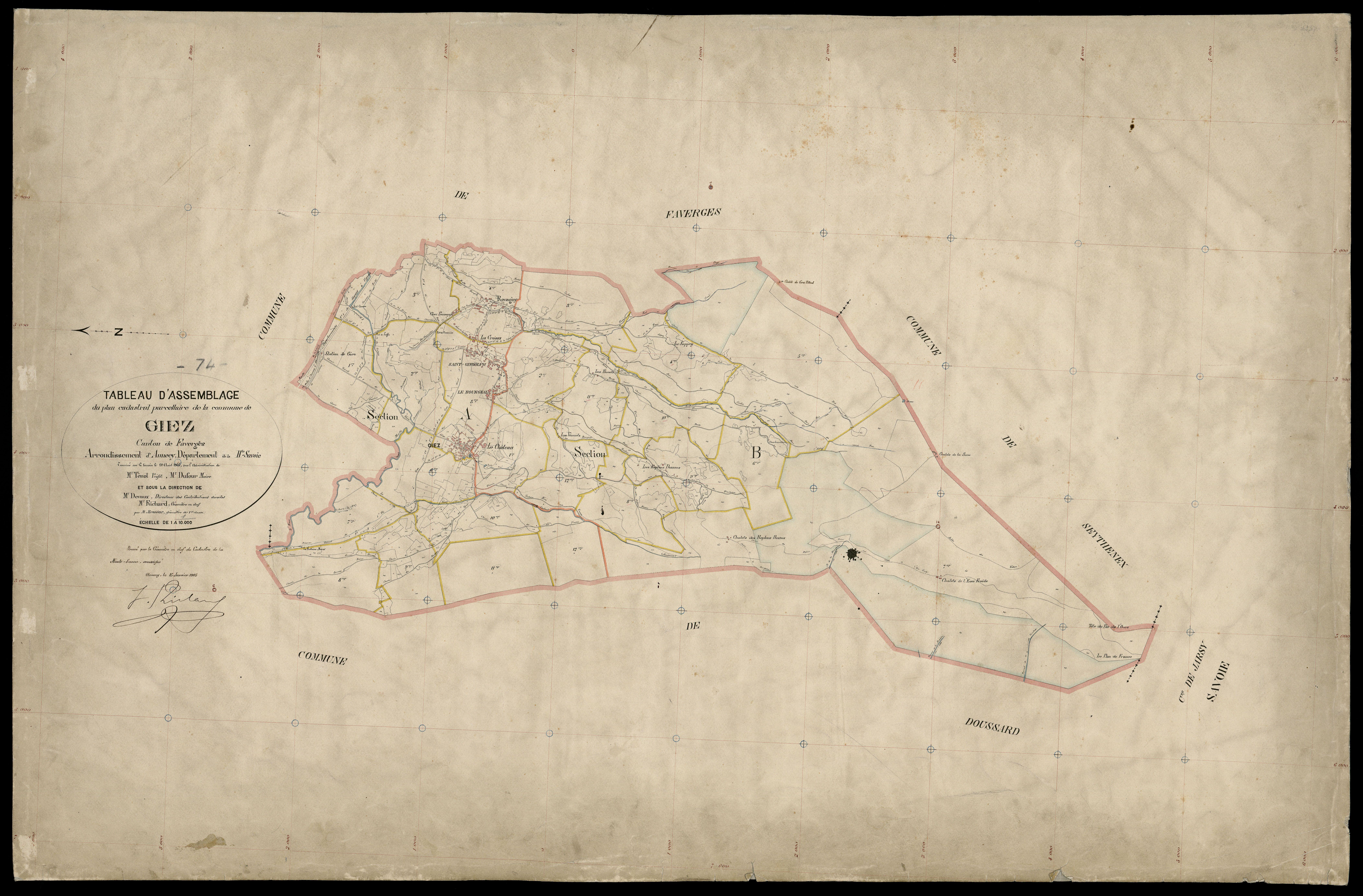 Plan parcellaire - 1905