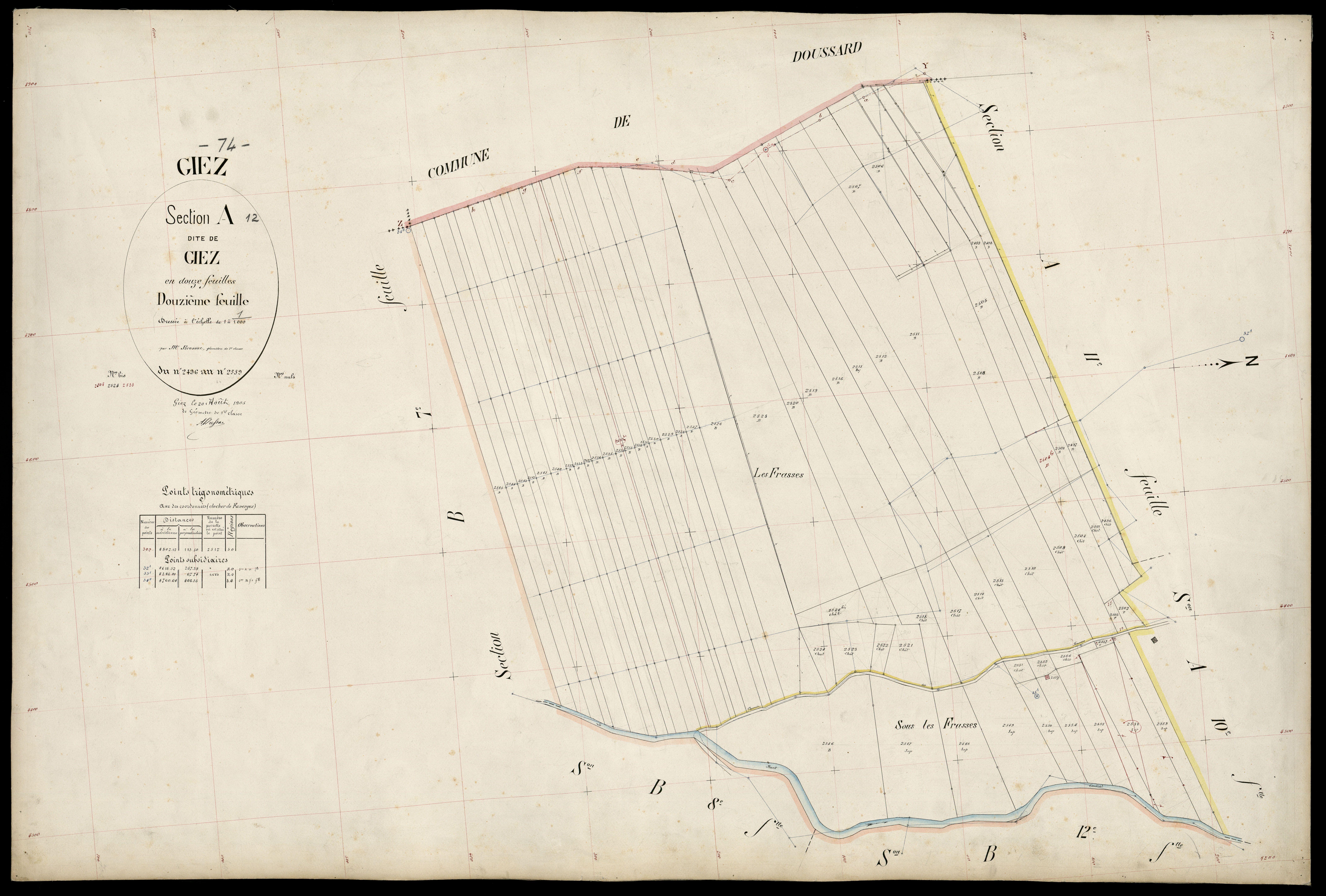 Section B : La Montagne - 1905