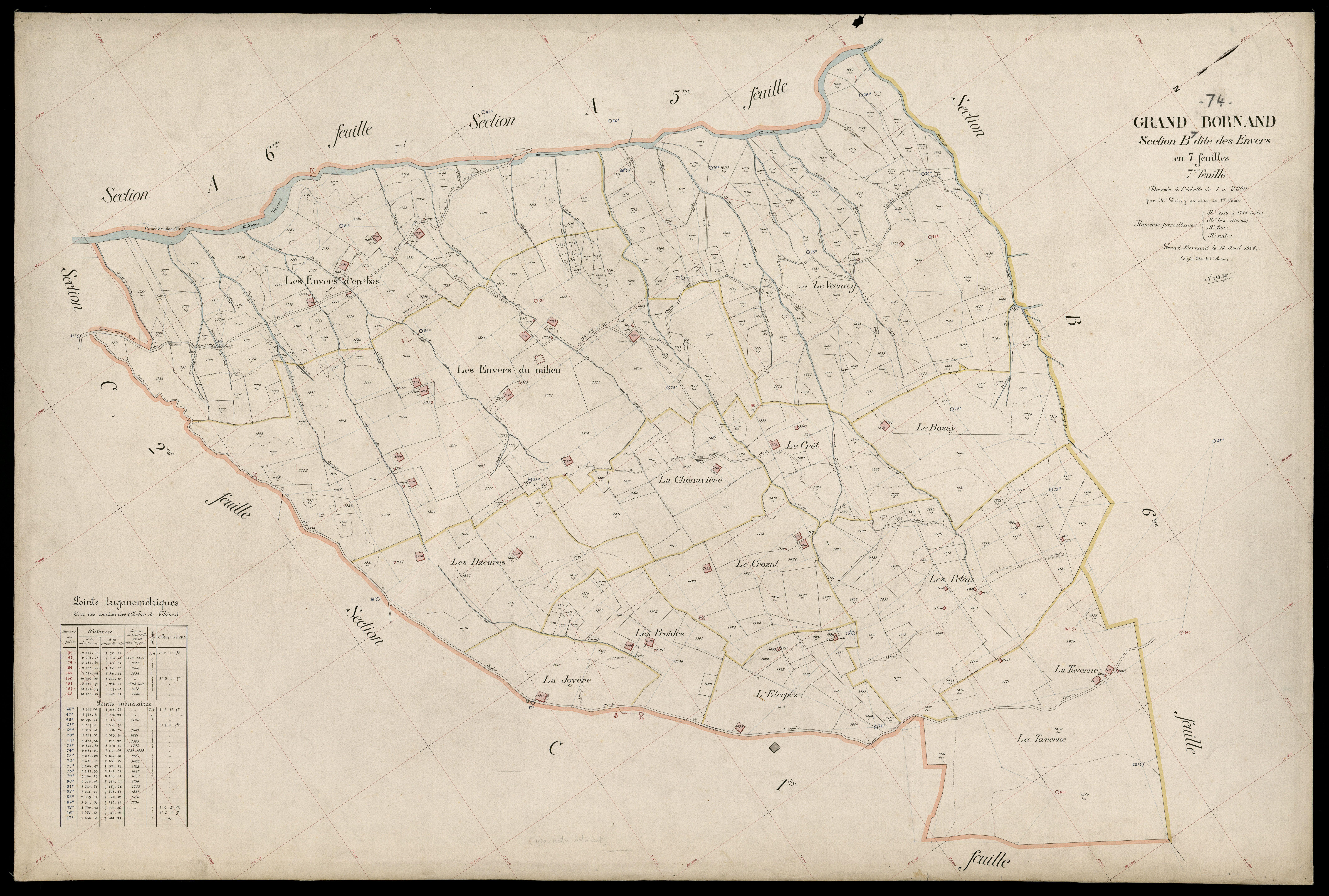 Section C : le Bouchet - 1923-1924