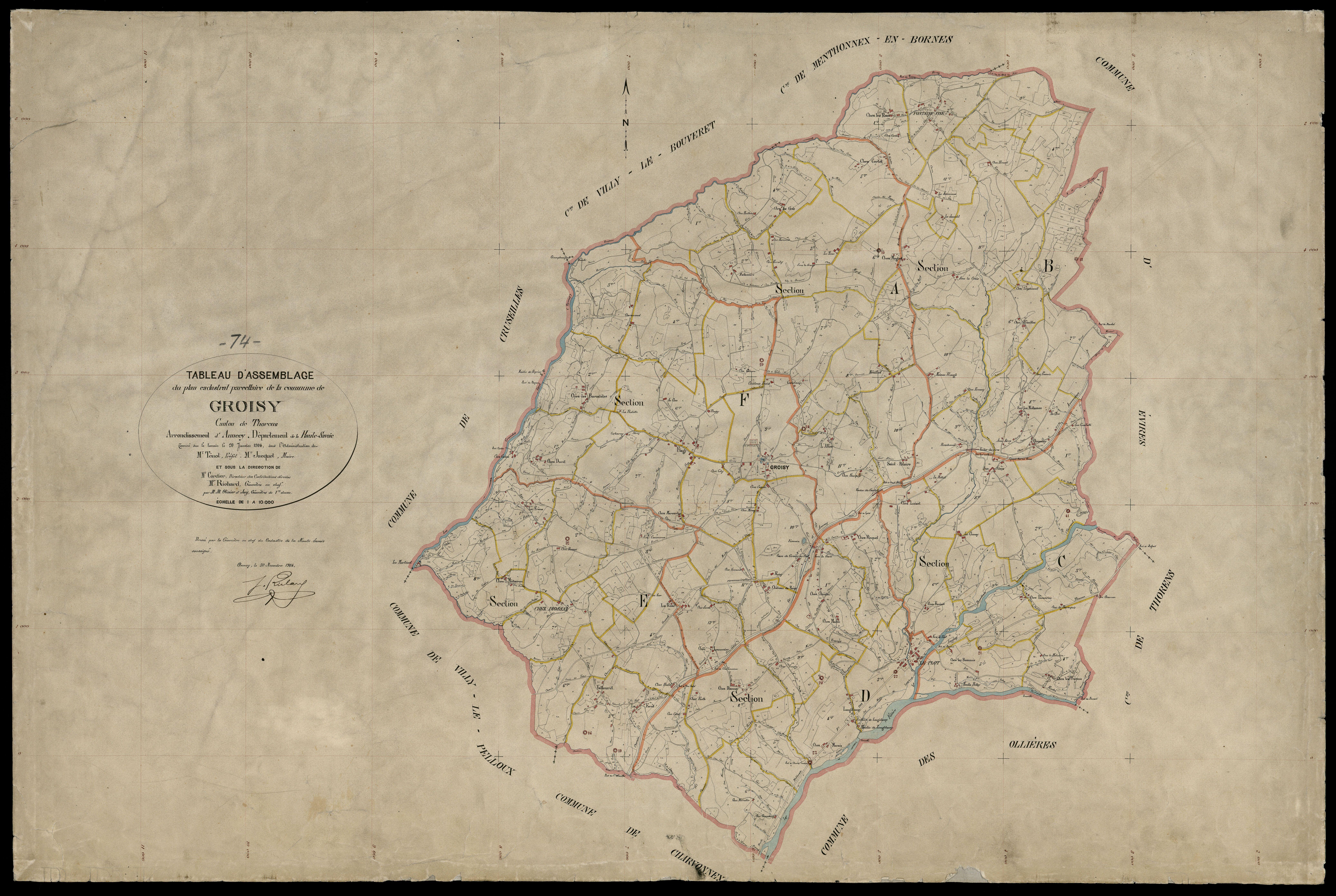 Plan parcellaire - 1904