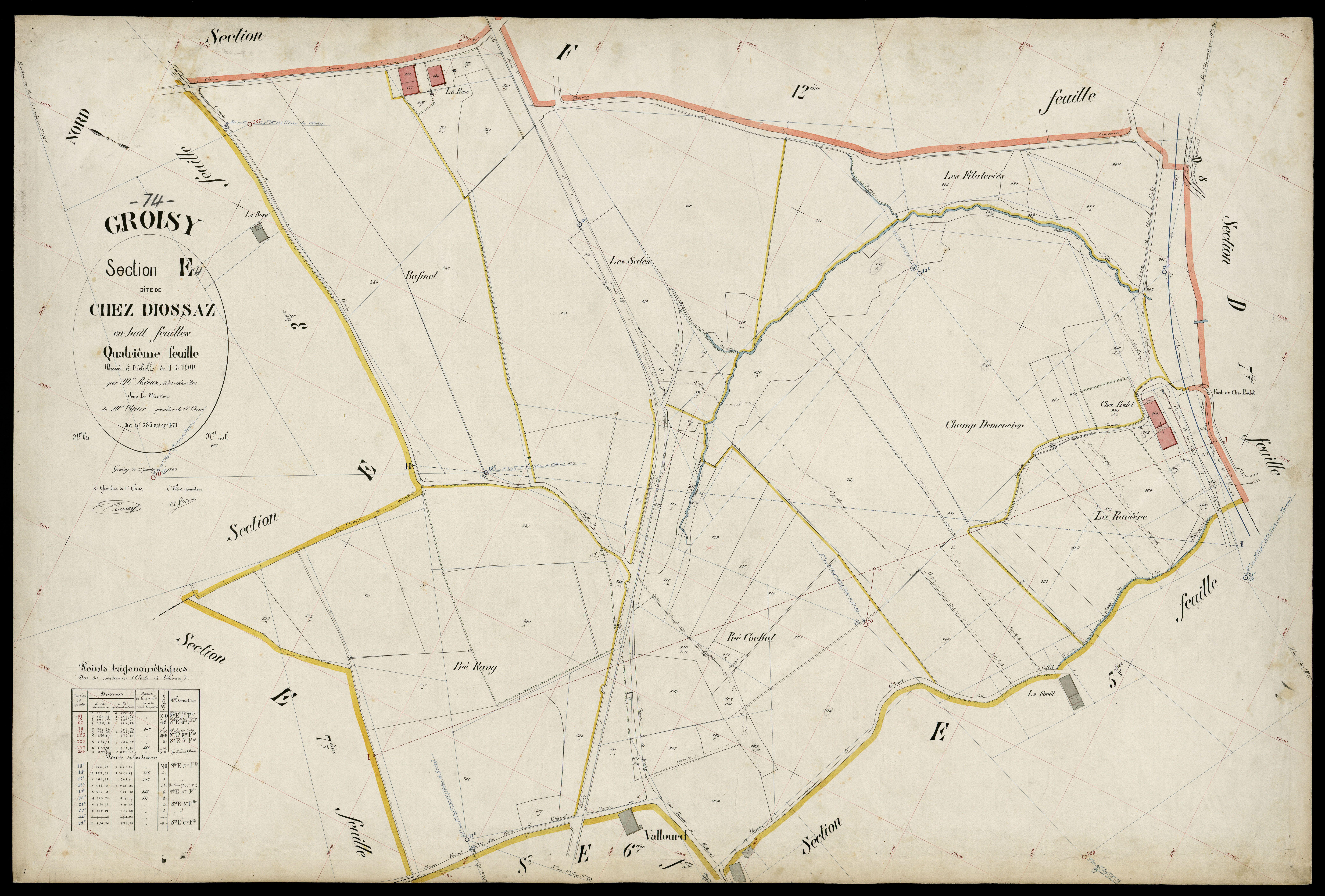 3 P 3 5084 - Feuille n° , parcelles n° 472 à 674 - 20 janvier 1904