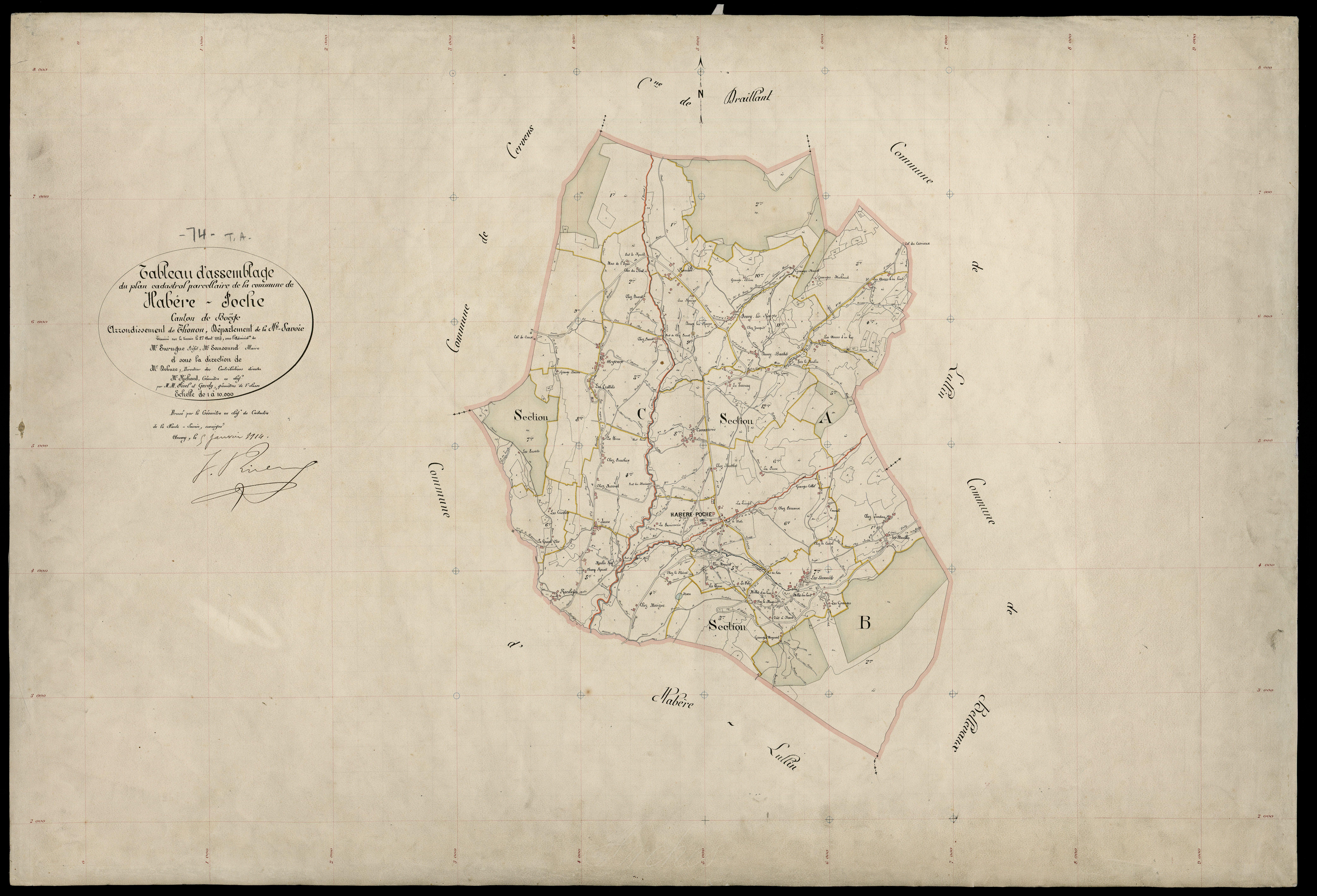 Plan parcellaire - 1913