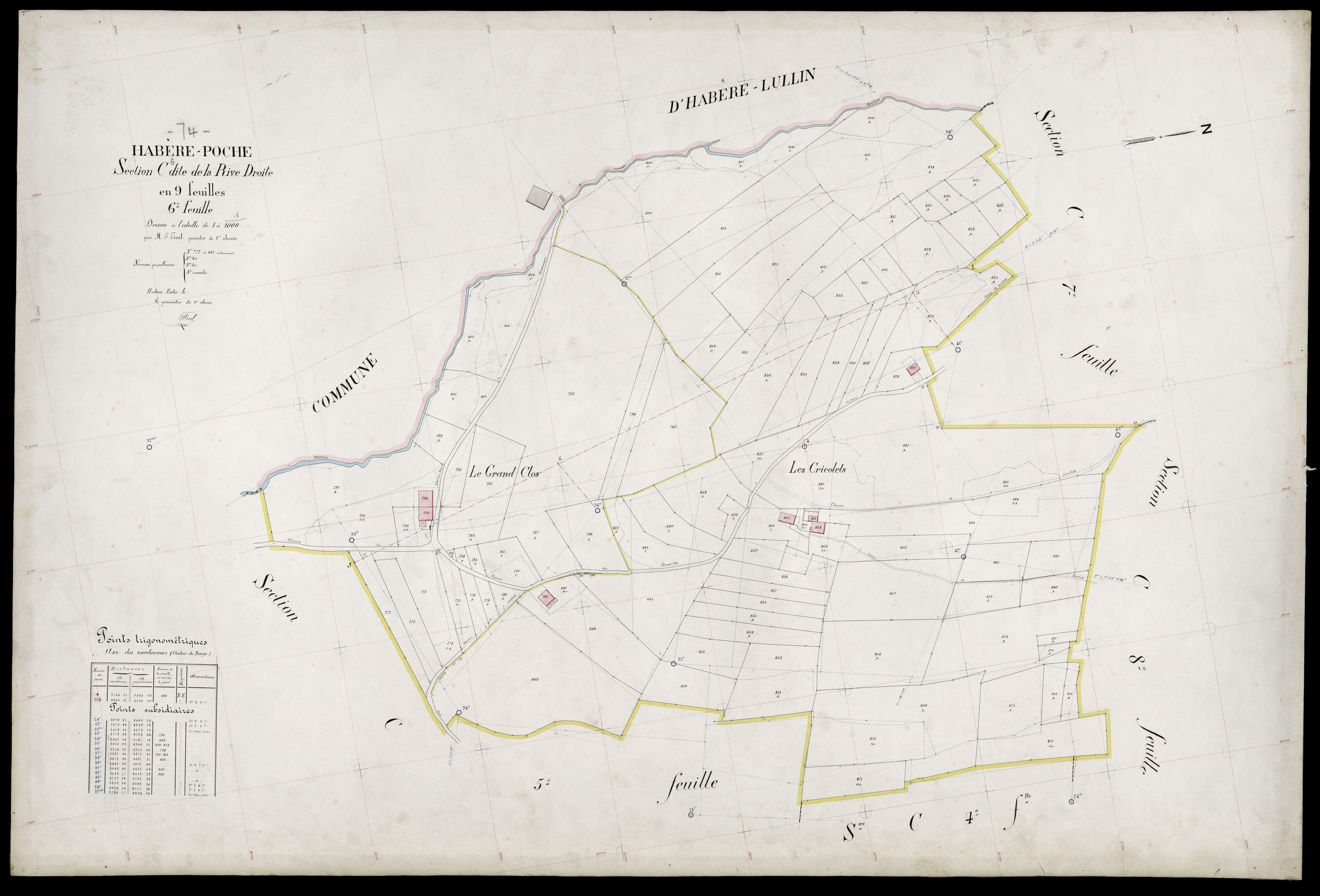 3 P 3 5193 - Feuille n° 7, parcelles n° 888 à 917 -