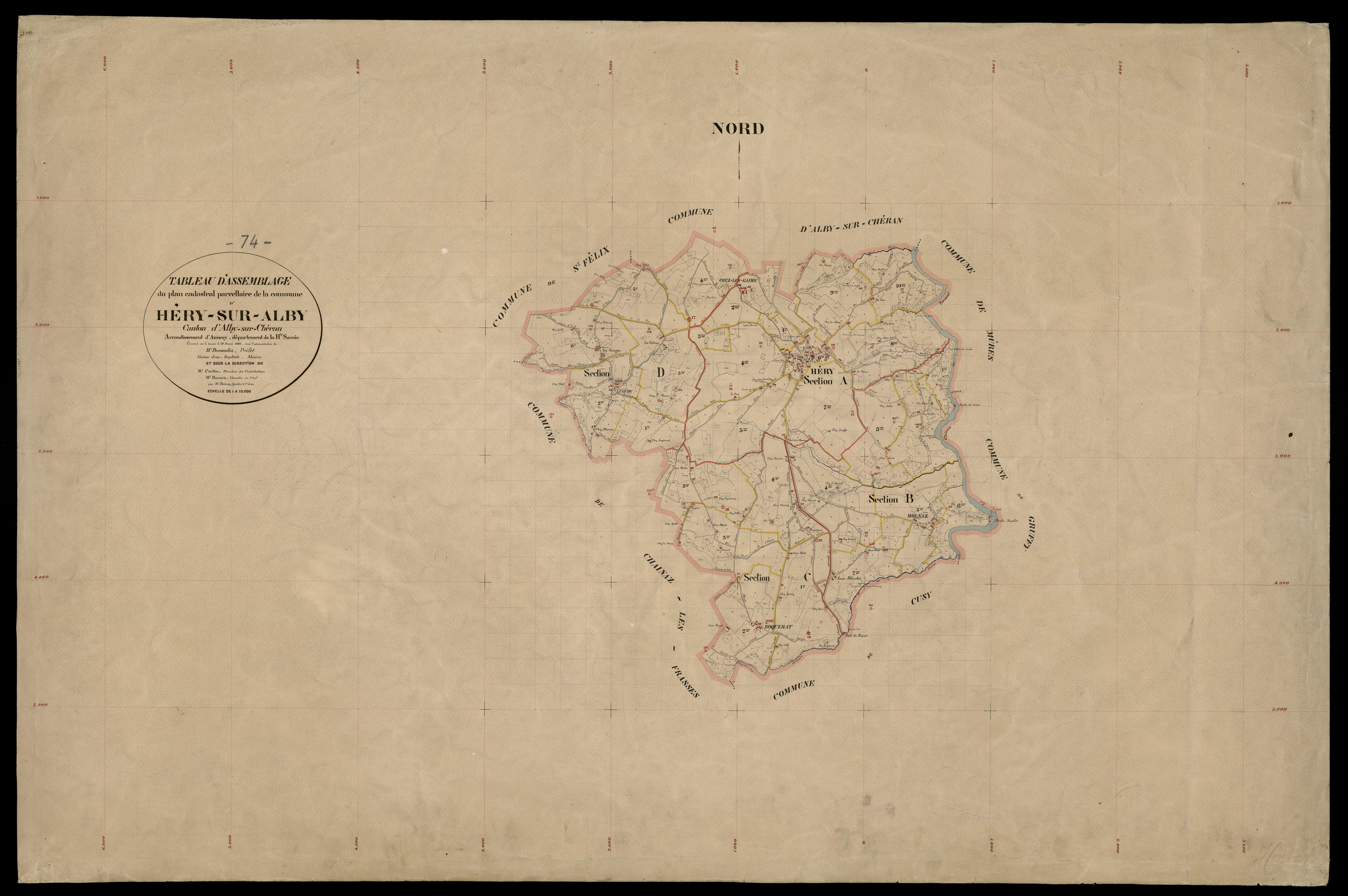 Plan parcellaire - 1890