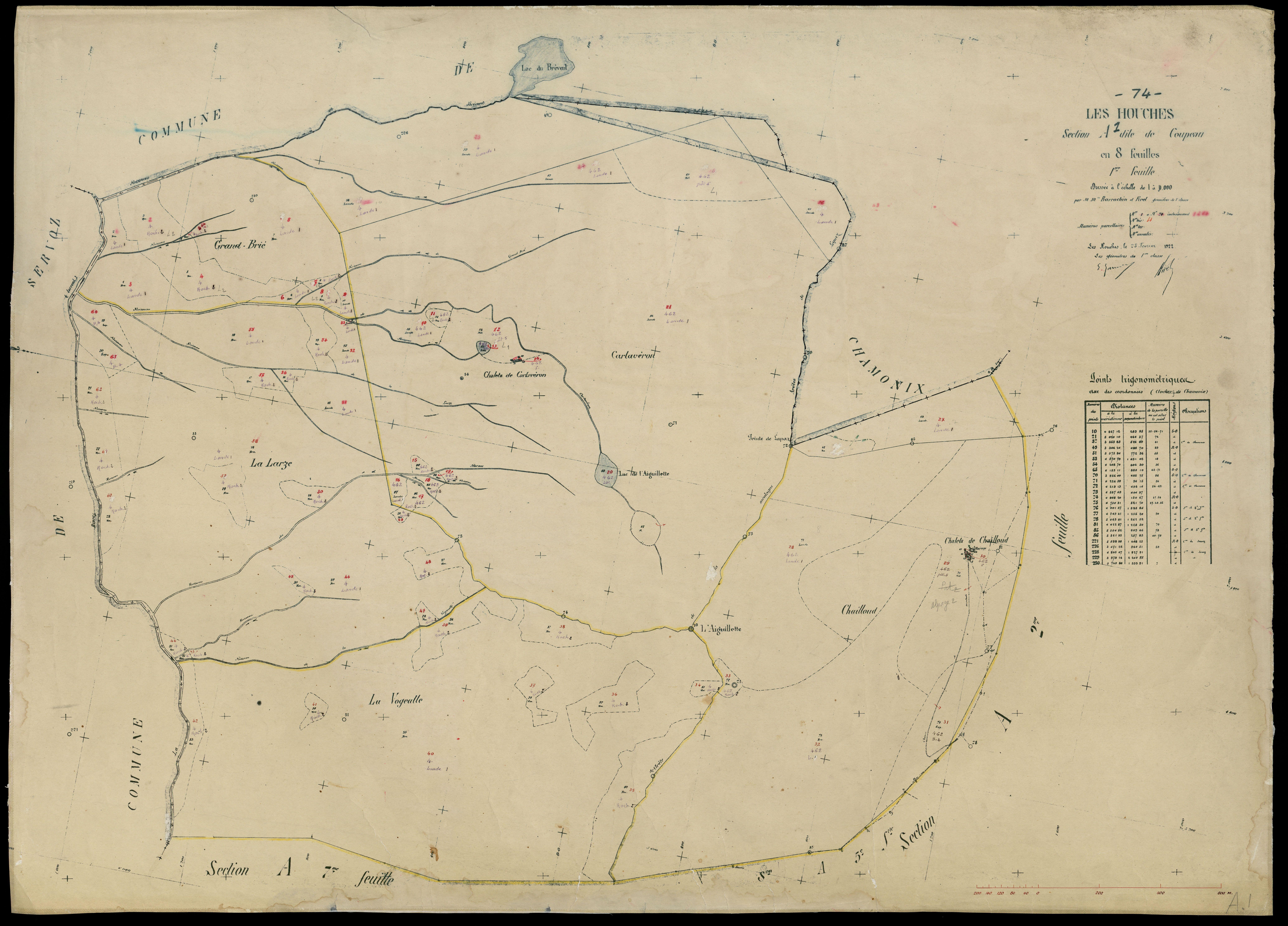 3 P 3 5238 - Feuille n° 2, parcelles n° 7 à 82 - 25 février 1922