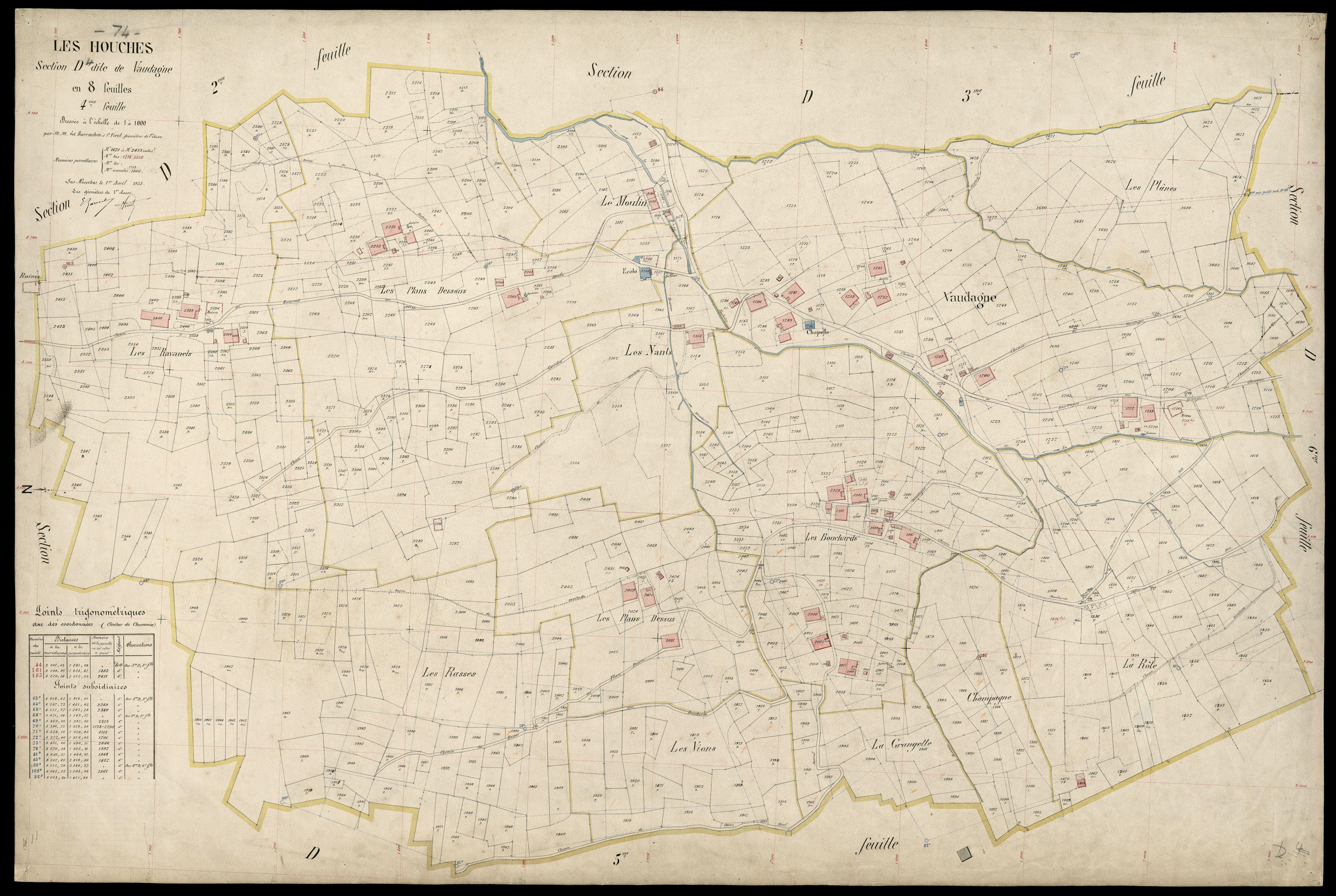 3 P 3 5265 - Feuille n° , parcelles n° 2414 à 269 - 8 juin 1923