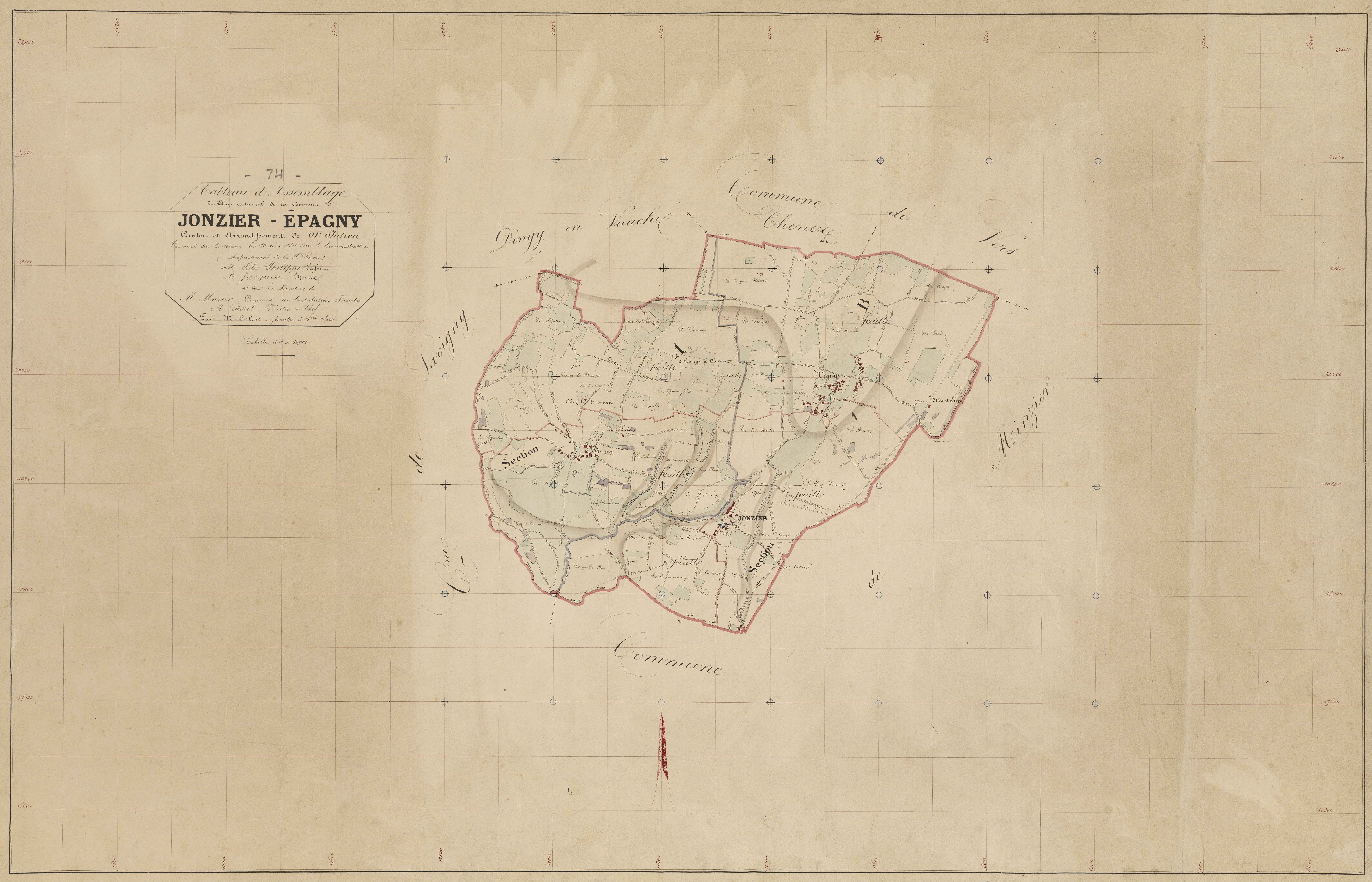 Plan parcellaire - 1870-1871