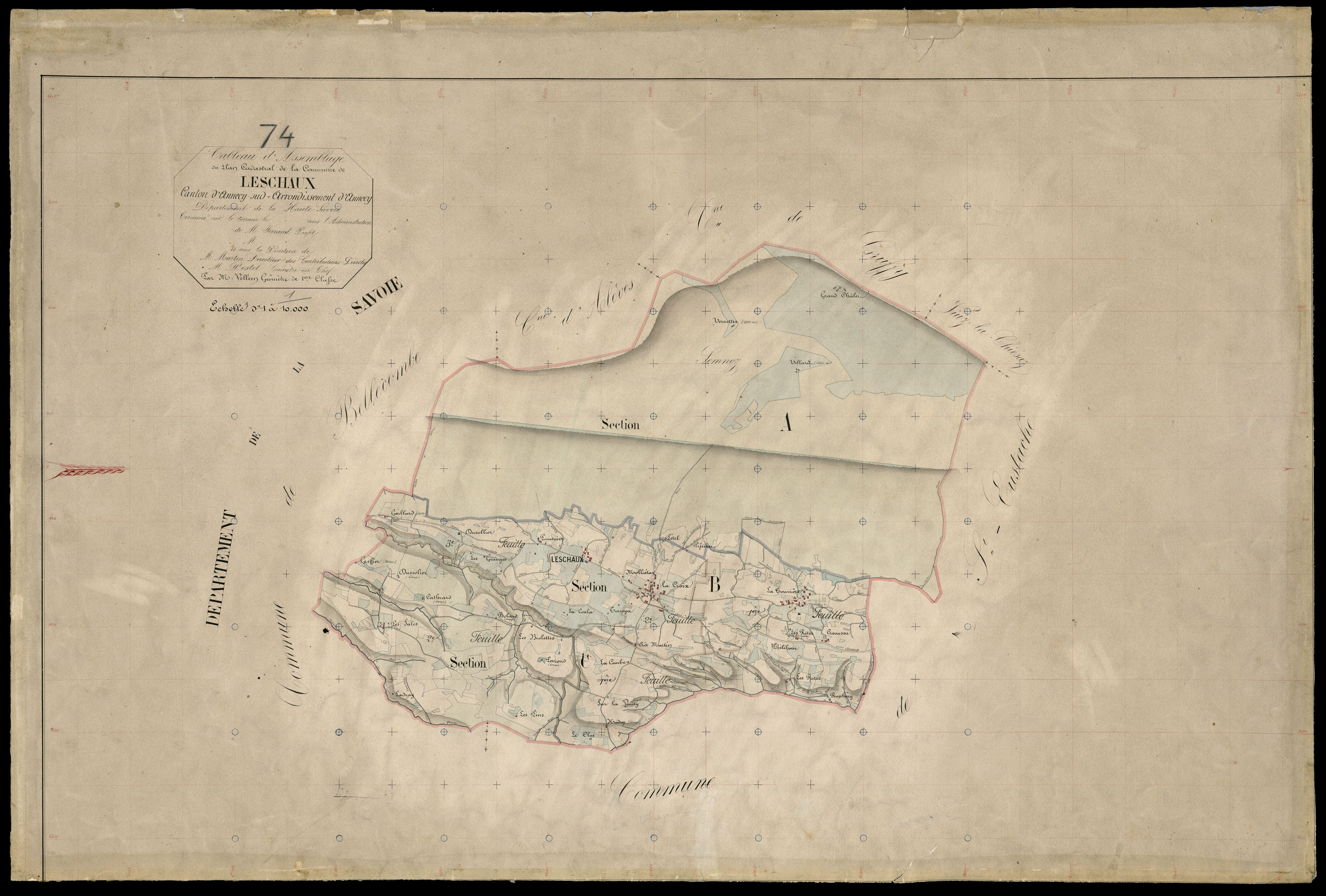 Plan parcellaire - 1865
