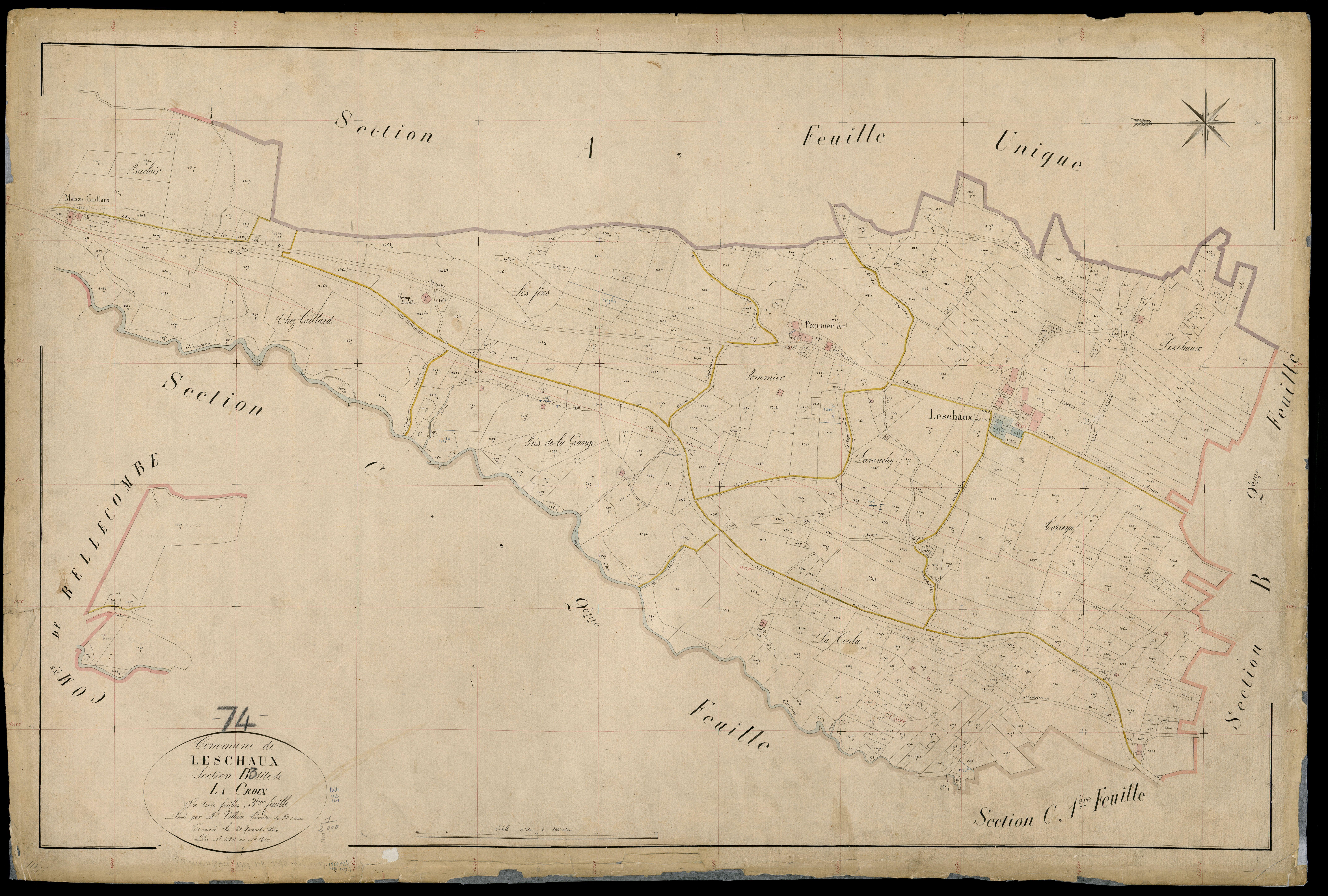 Section C : Des Sâles - 1865