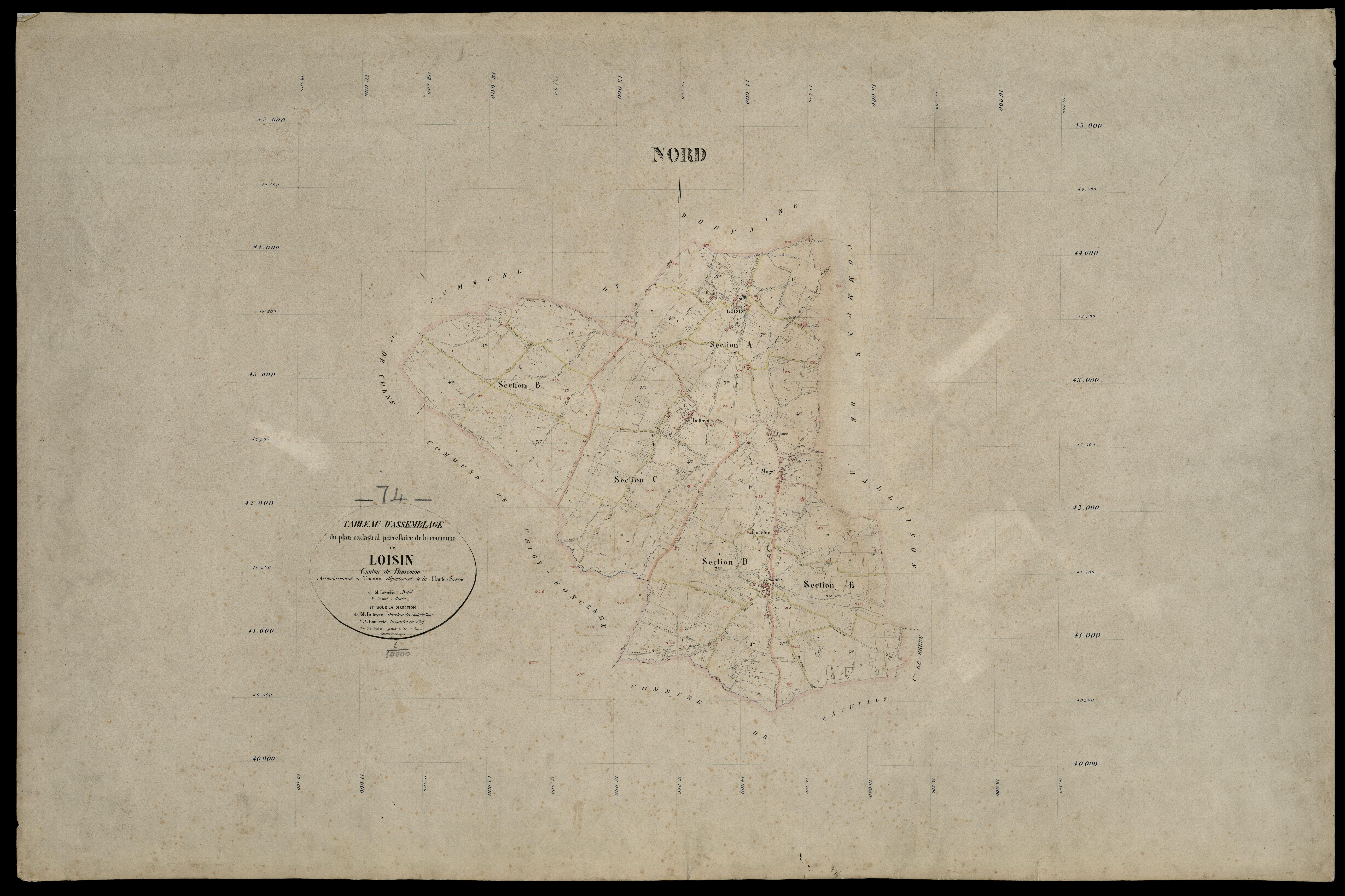 Plan parcellaire - 1882