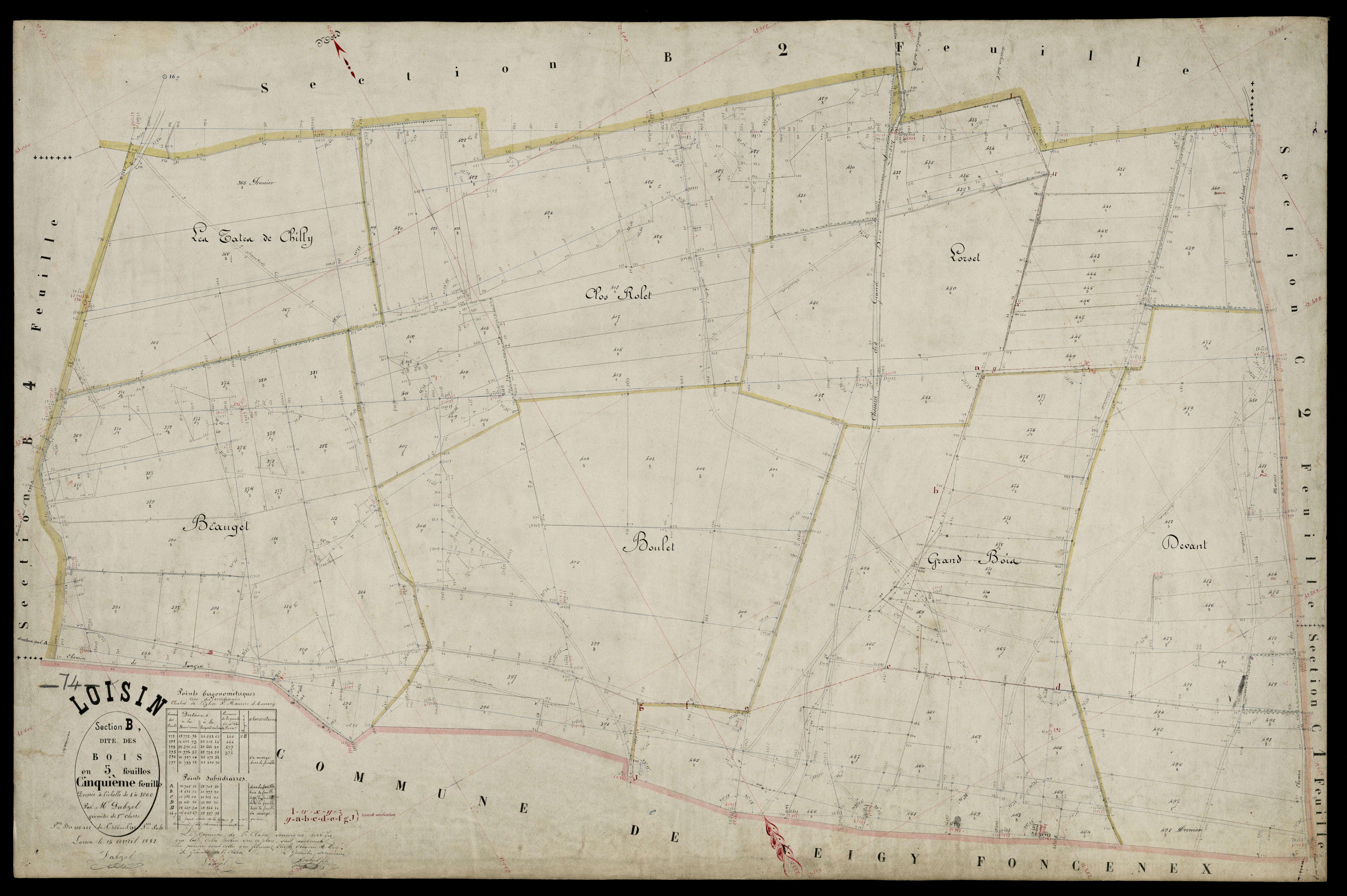 Section C : Ballavais - 1882