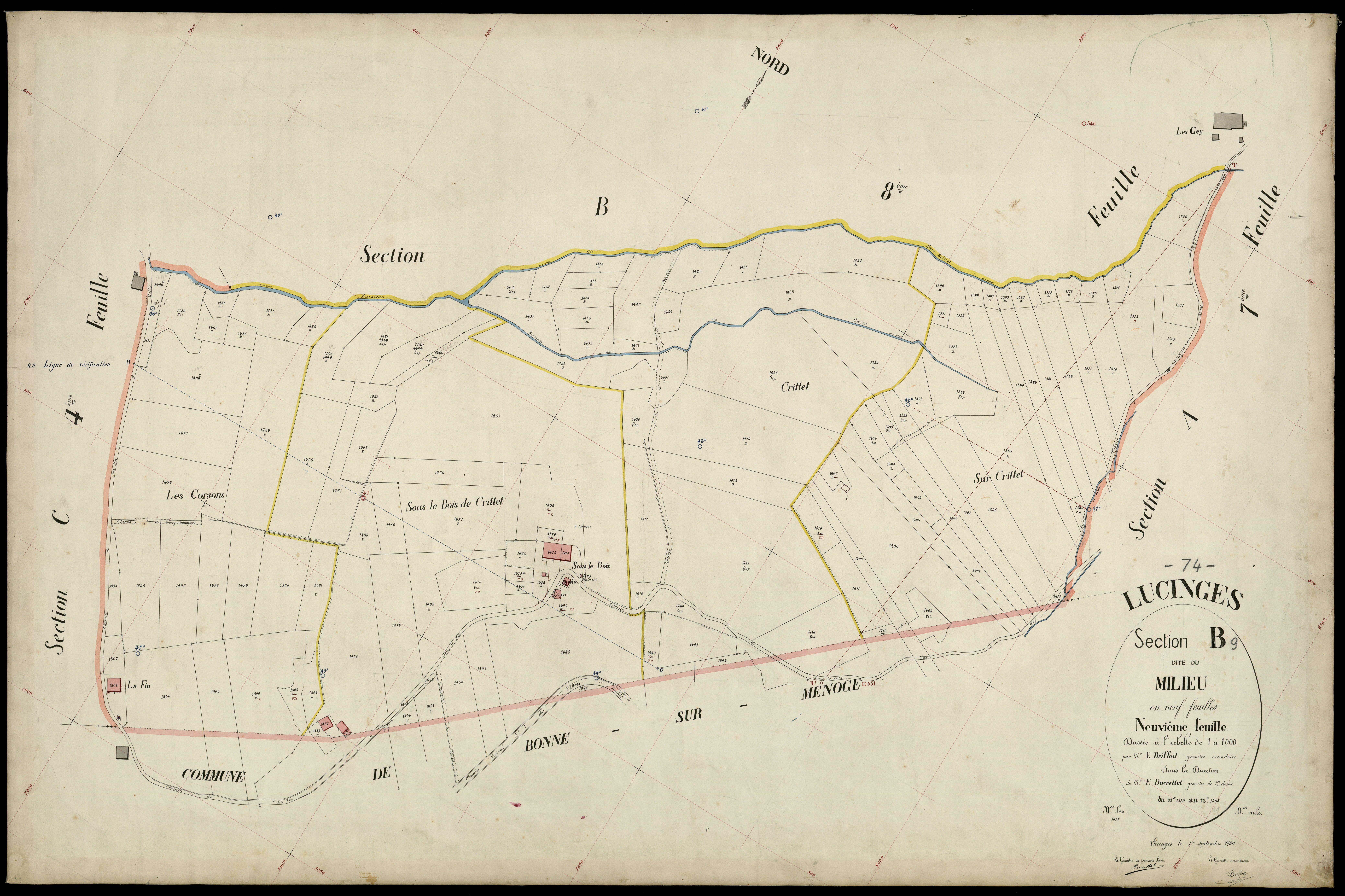 Section C : Lucinges - 1900