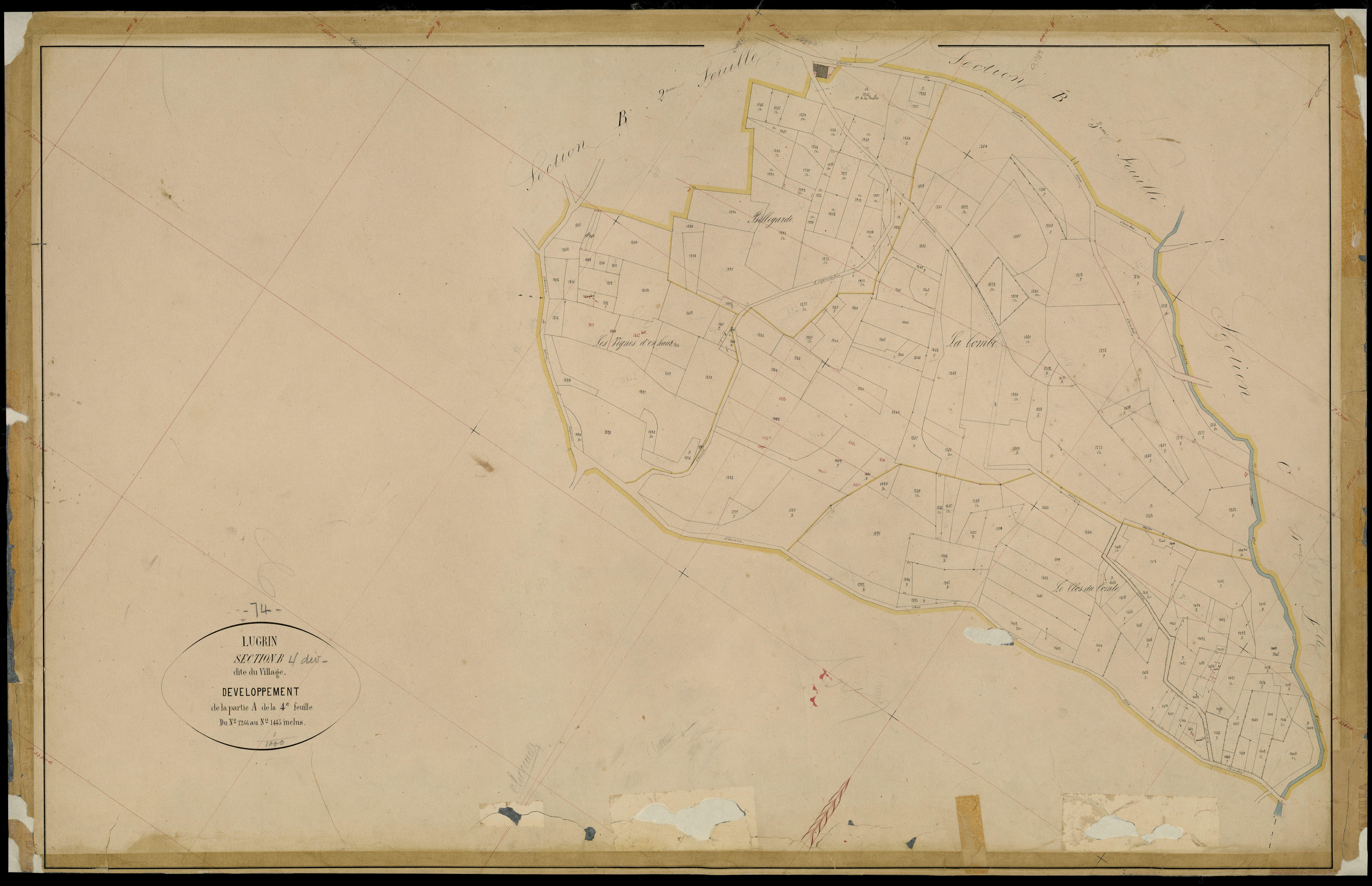 3 P 3 5427 - Feuille n° , parcelles n° 2033 à 2370 - 1er mai 1867