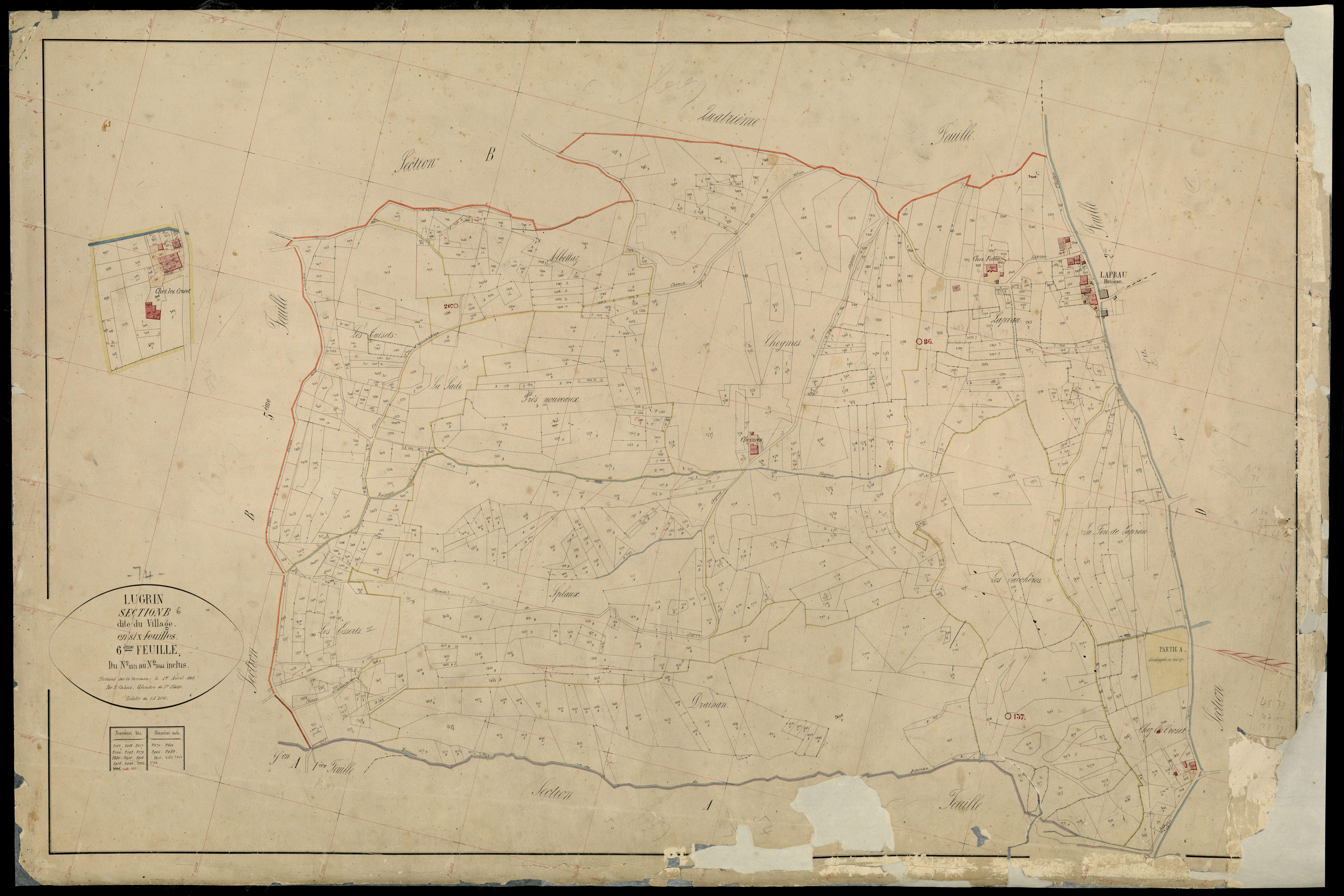 Section C : les Combes - 1866-1868