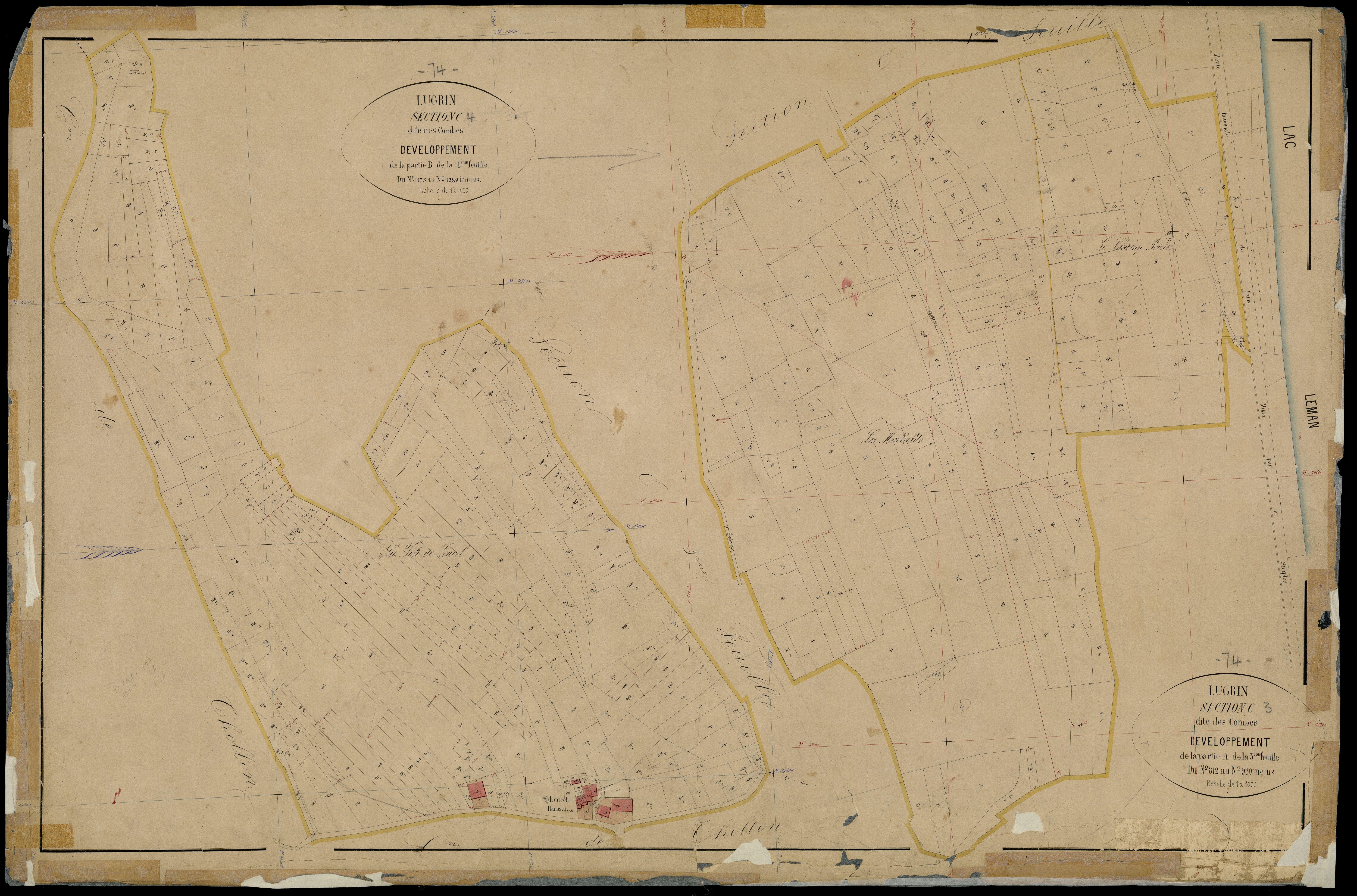 3 P 3 5434 - , parcelles n° 123 à 1836 -