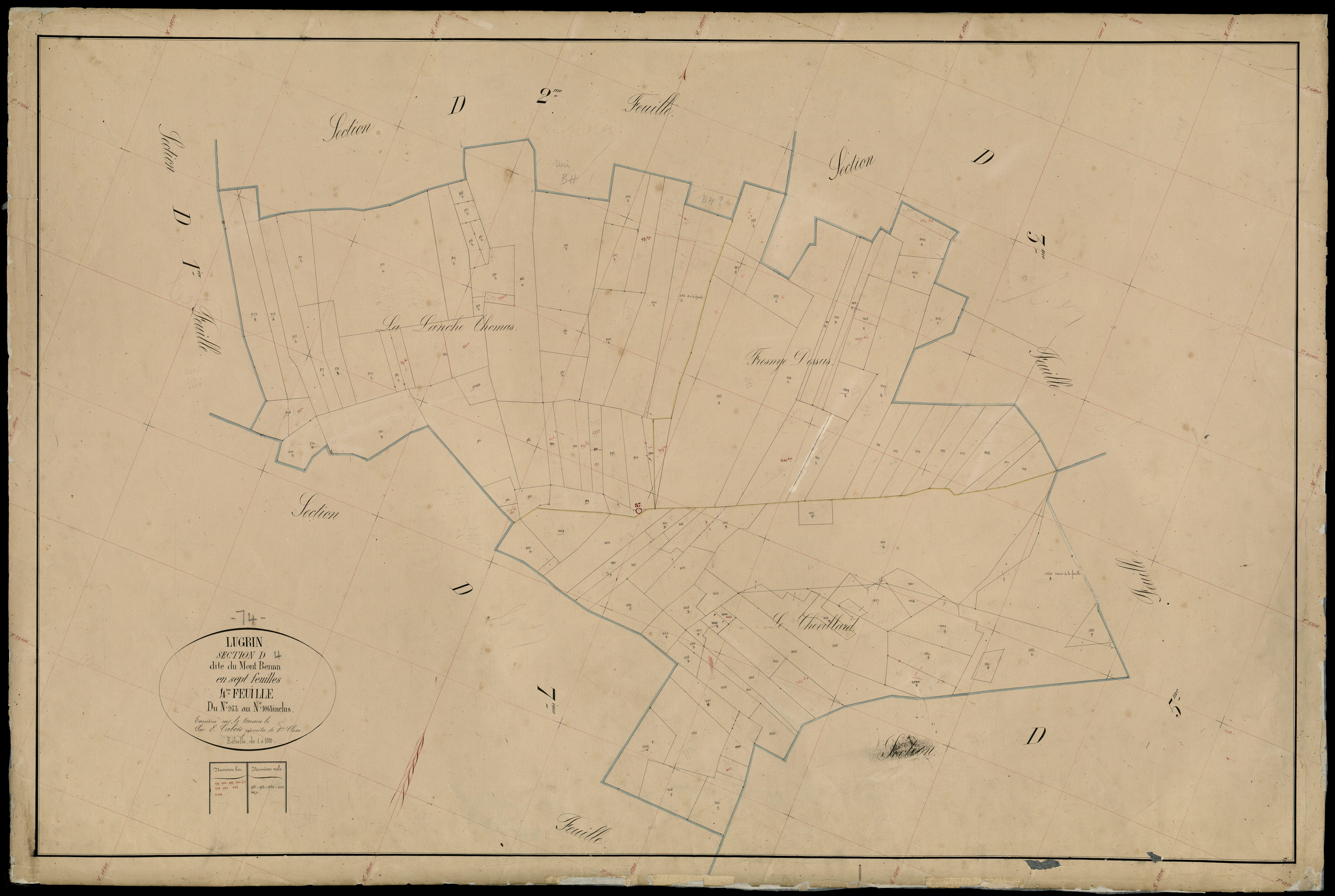 3 P 3 5439 - Feuille n° , parcelles n° 106 à 1348 -