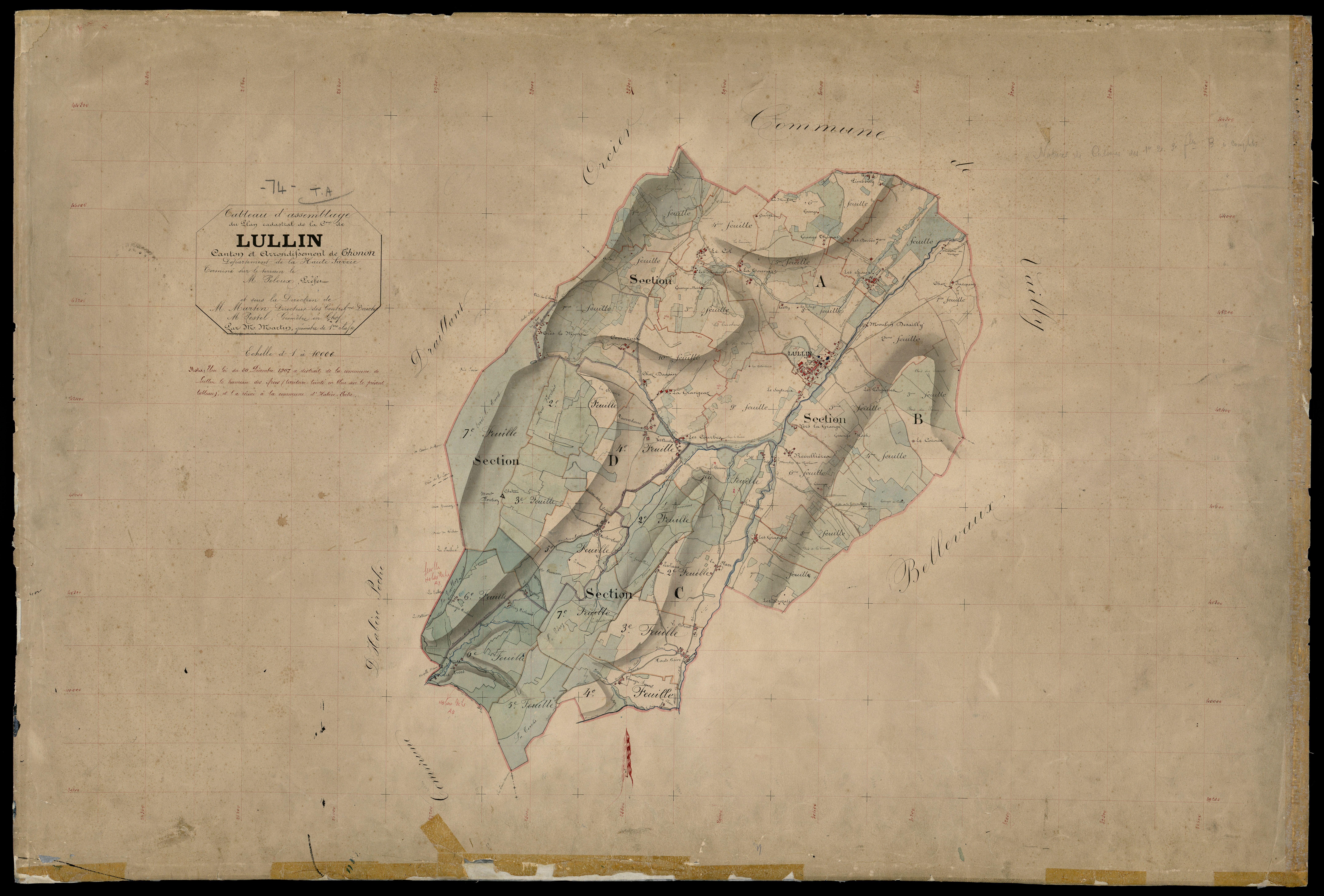 Plan parcellaire - 1874-1875