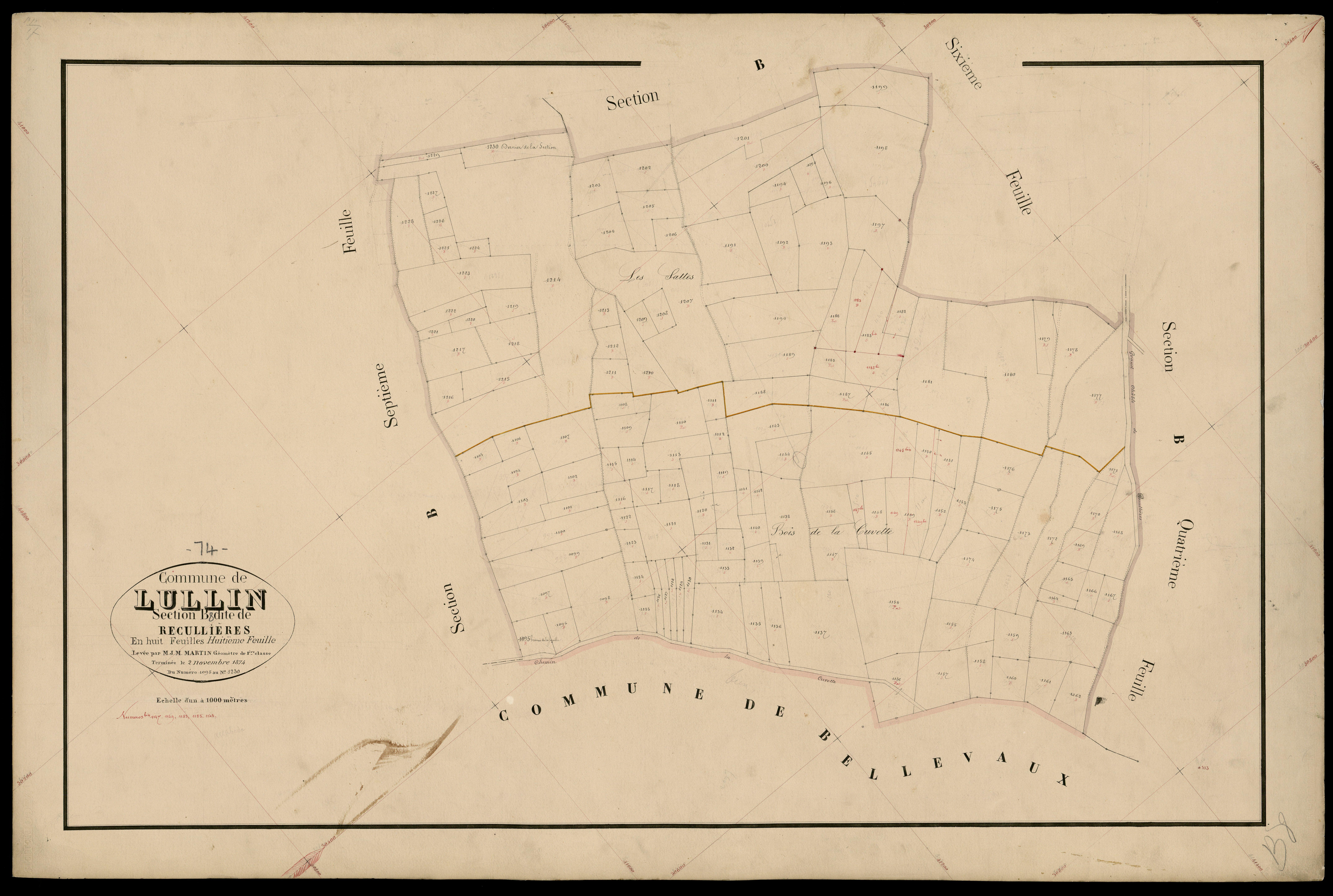 Section C : Haute Cisère - 1875