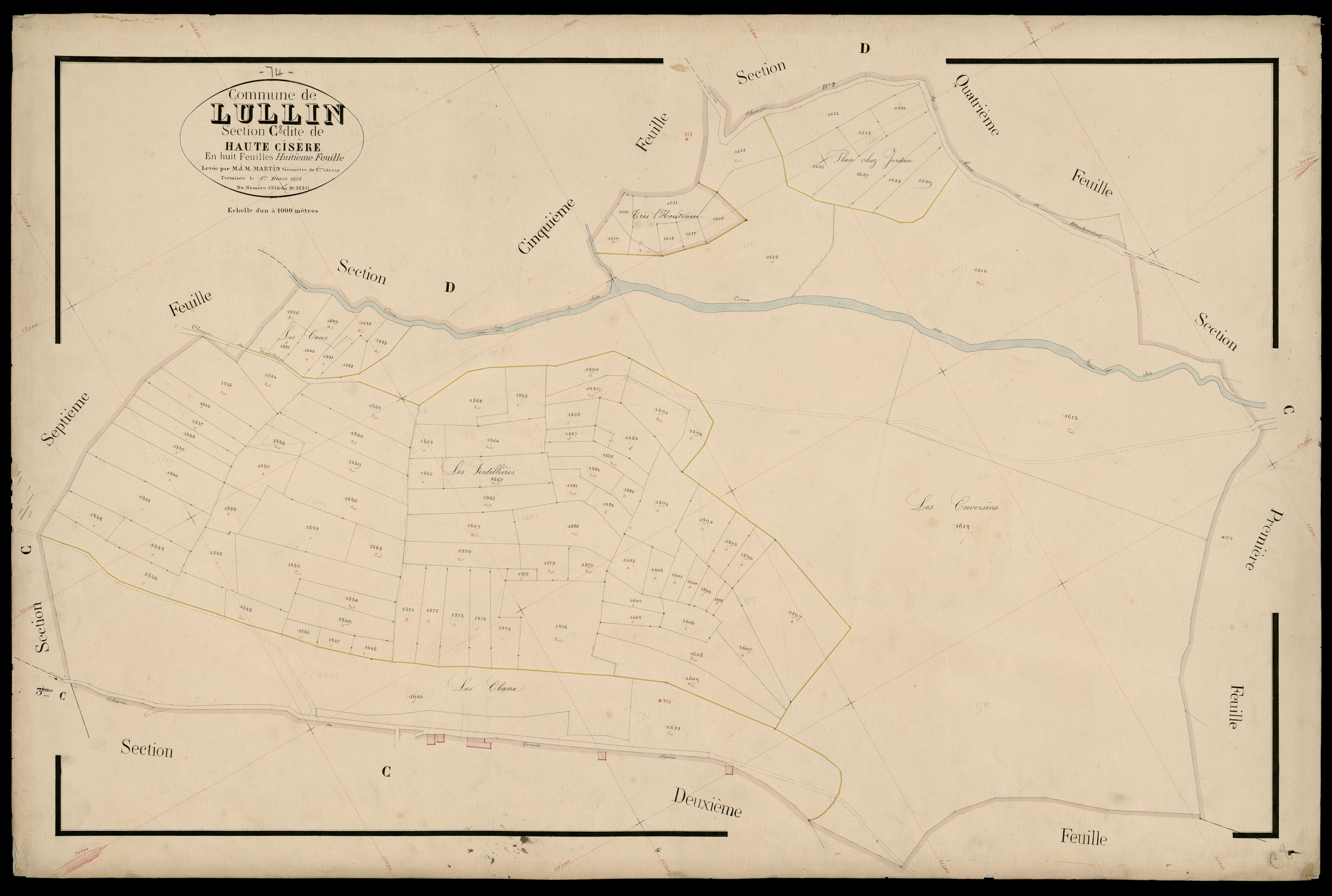 Section D : Vauverdenne - 1874-1875