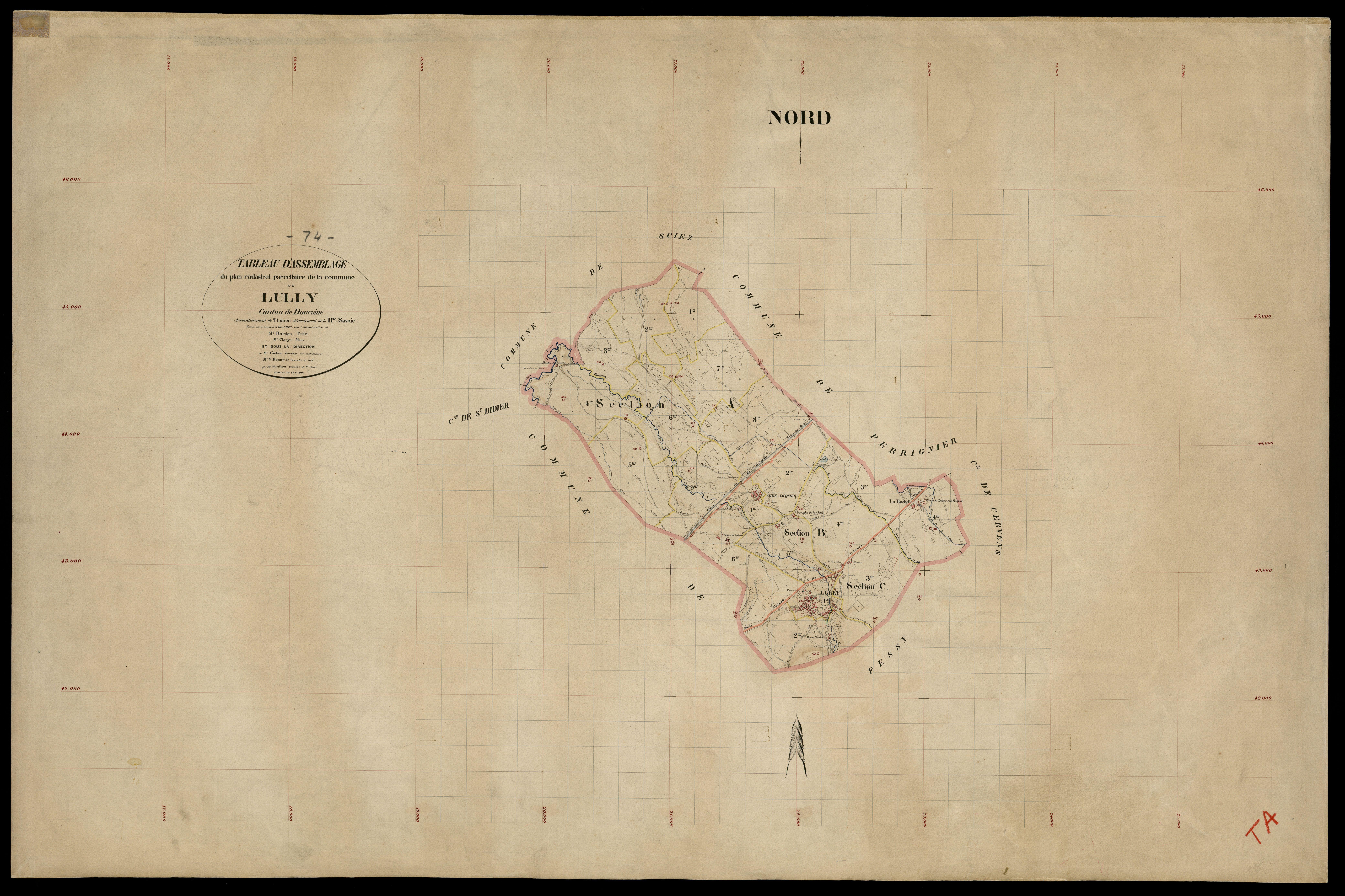 Plan parcellaire - 1886