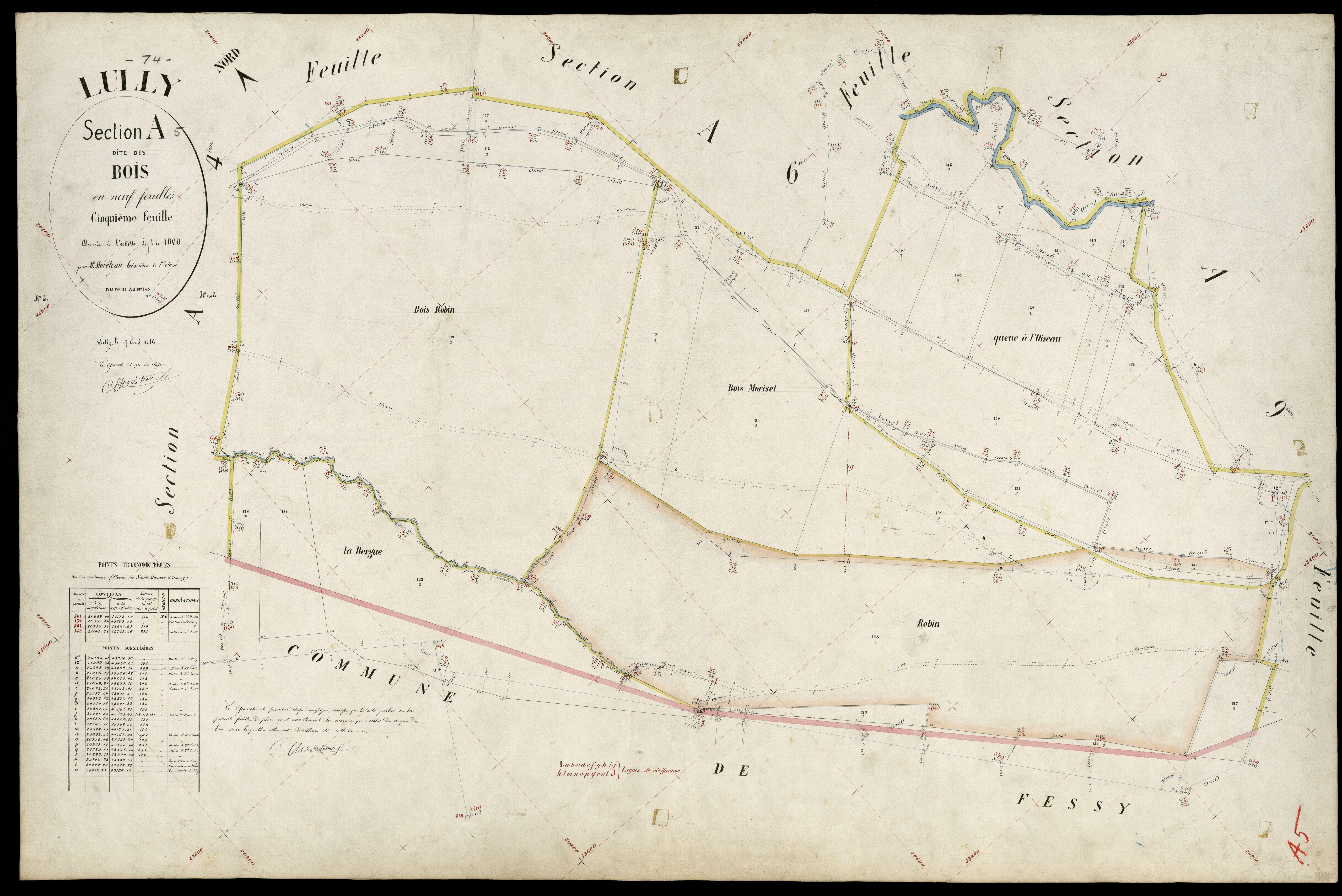 3 P 3 5482 - Feuille n° 6, parcelles n° 149 à 201 - 17 avril 1886