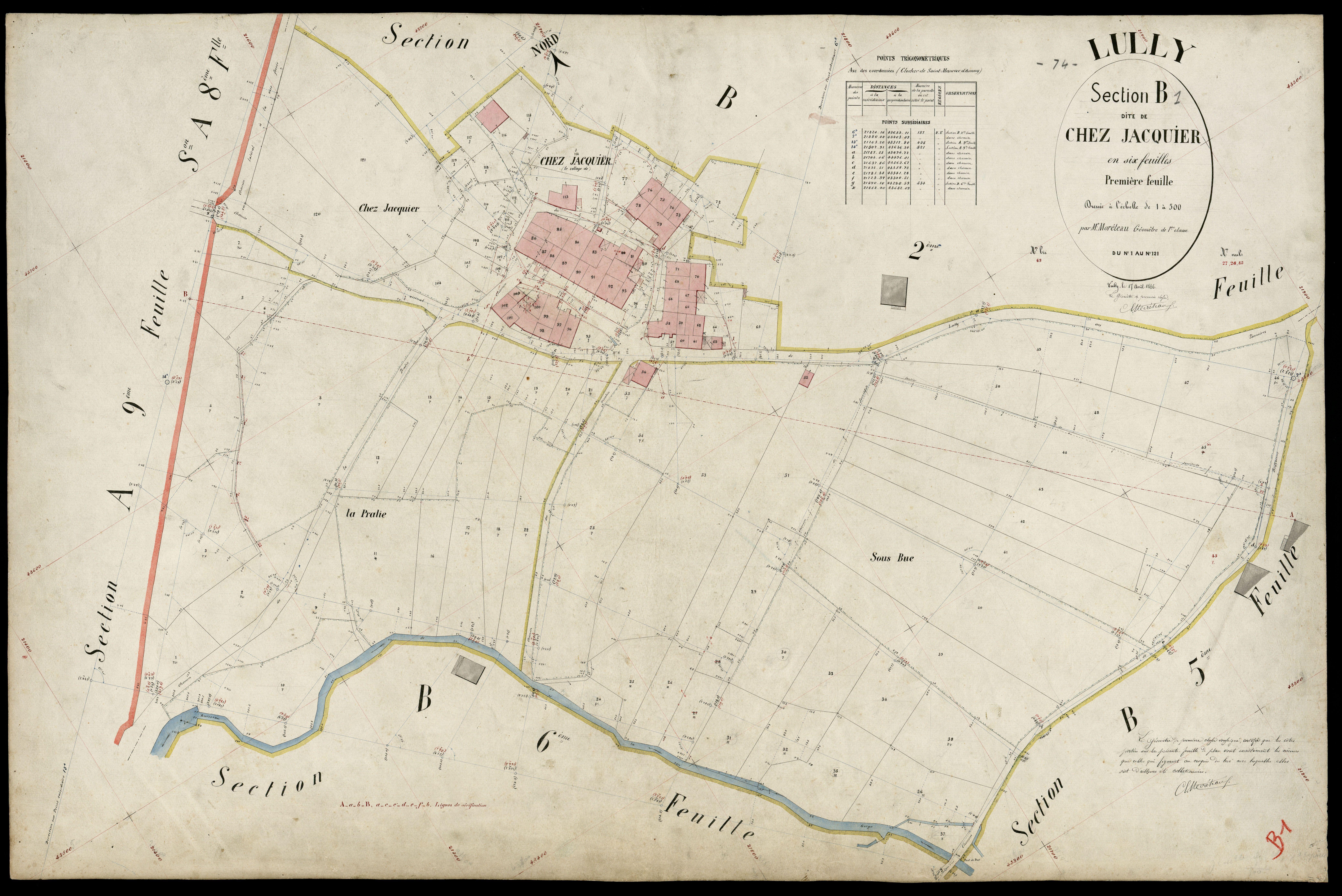 3 P 3 5487 - Feuille n° 2, parcelles n° 122 à 210 - 17 avril 1886