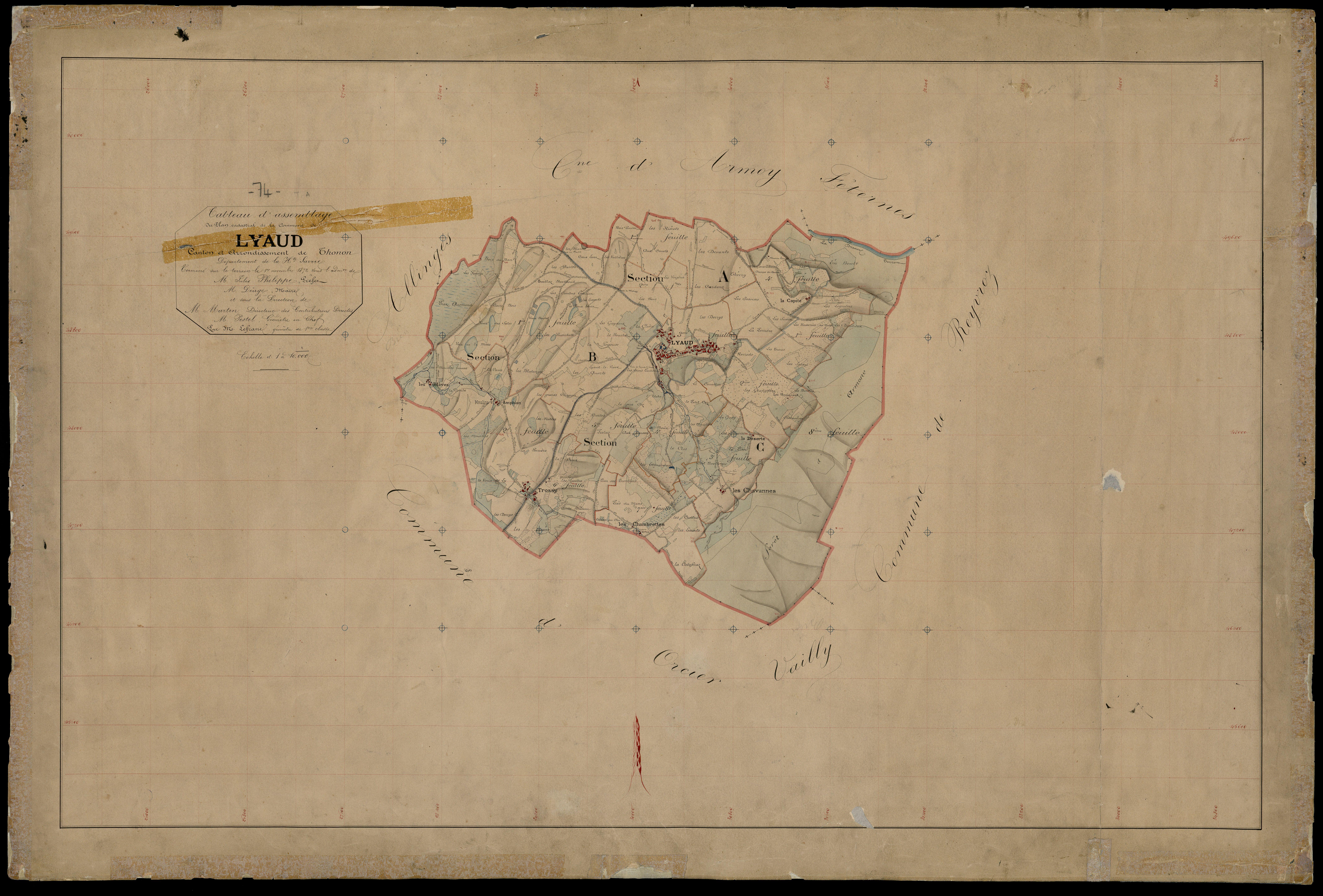 Plan parcellaire - 1872