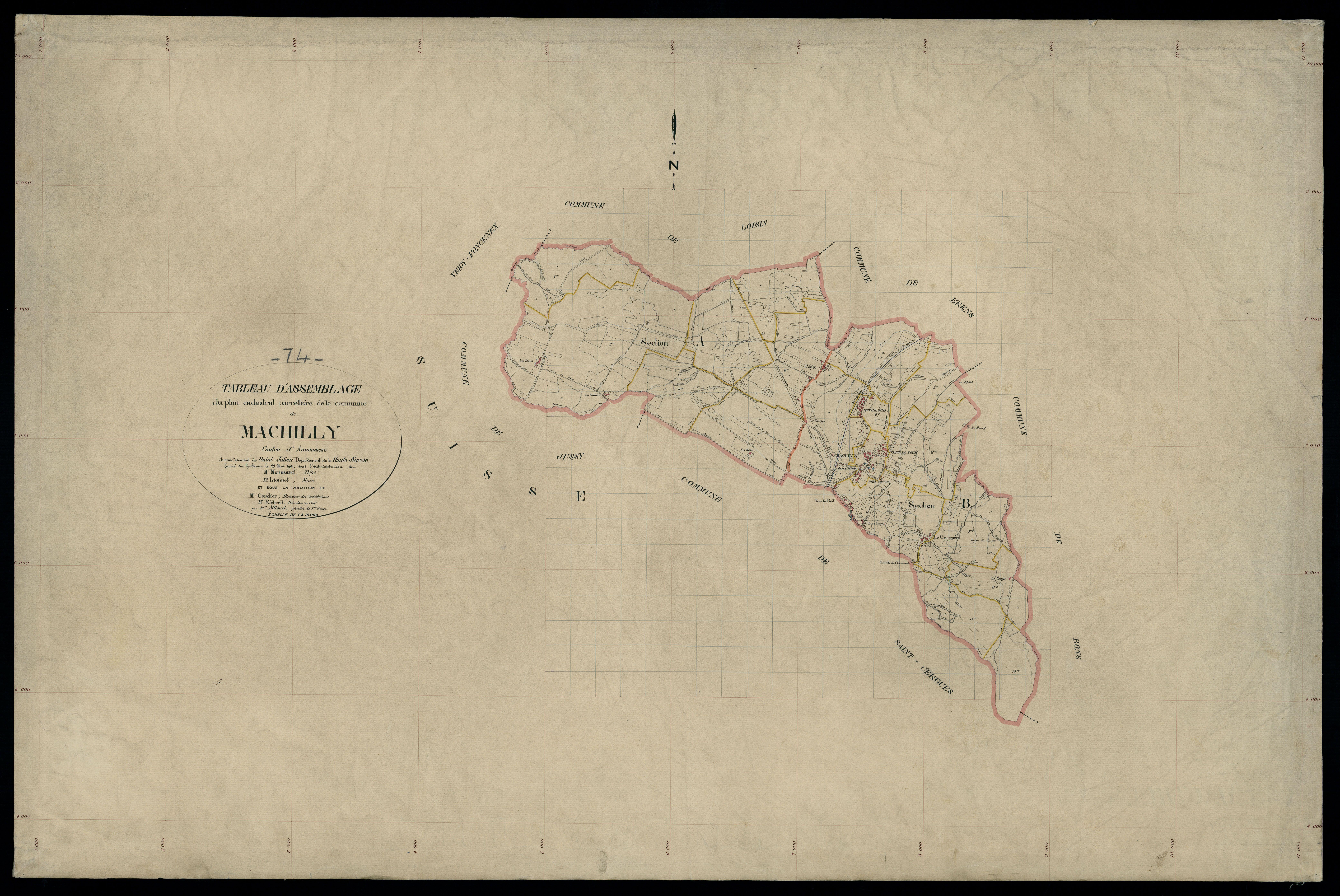Plan parcellaire - 1901