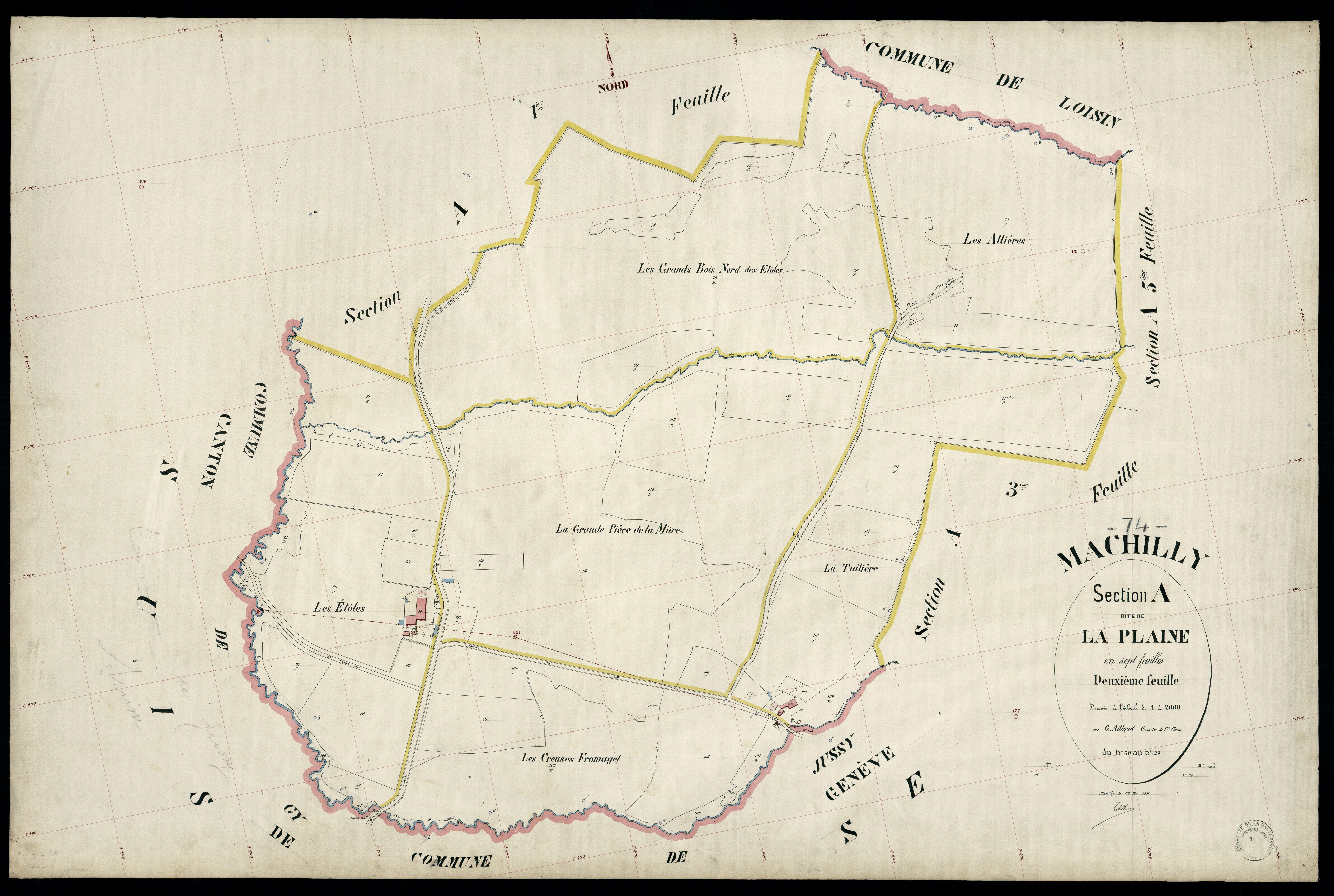 3 P 3 5514 - Feuille n° 3, parcelles n° 12 à 246 - 29 mai 1901