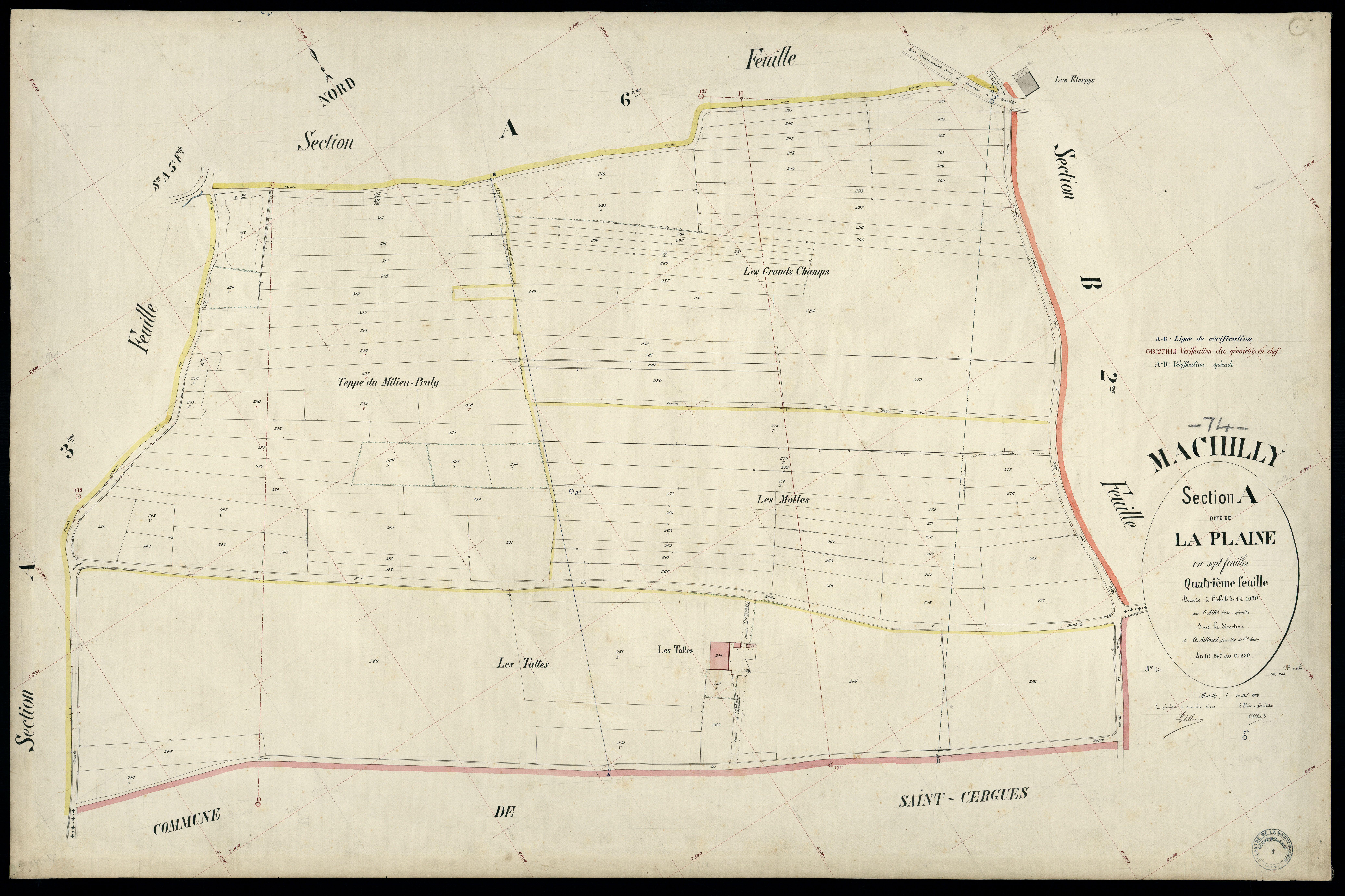 3 P 3 5516 - Feuille n° , parcelles n° 31 à 484 - 29 mai 1901